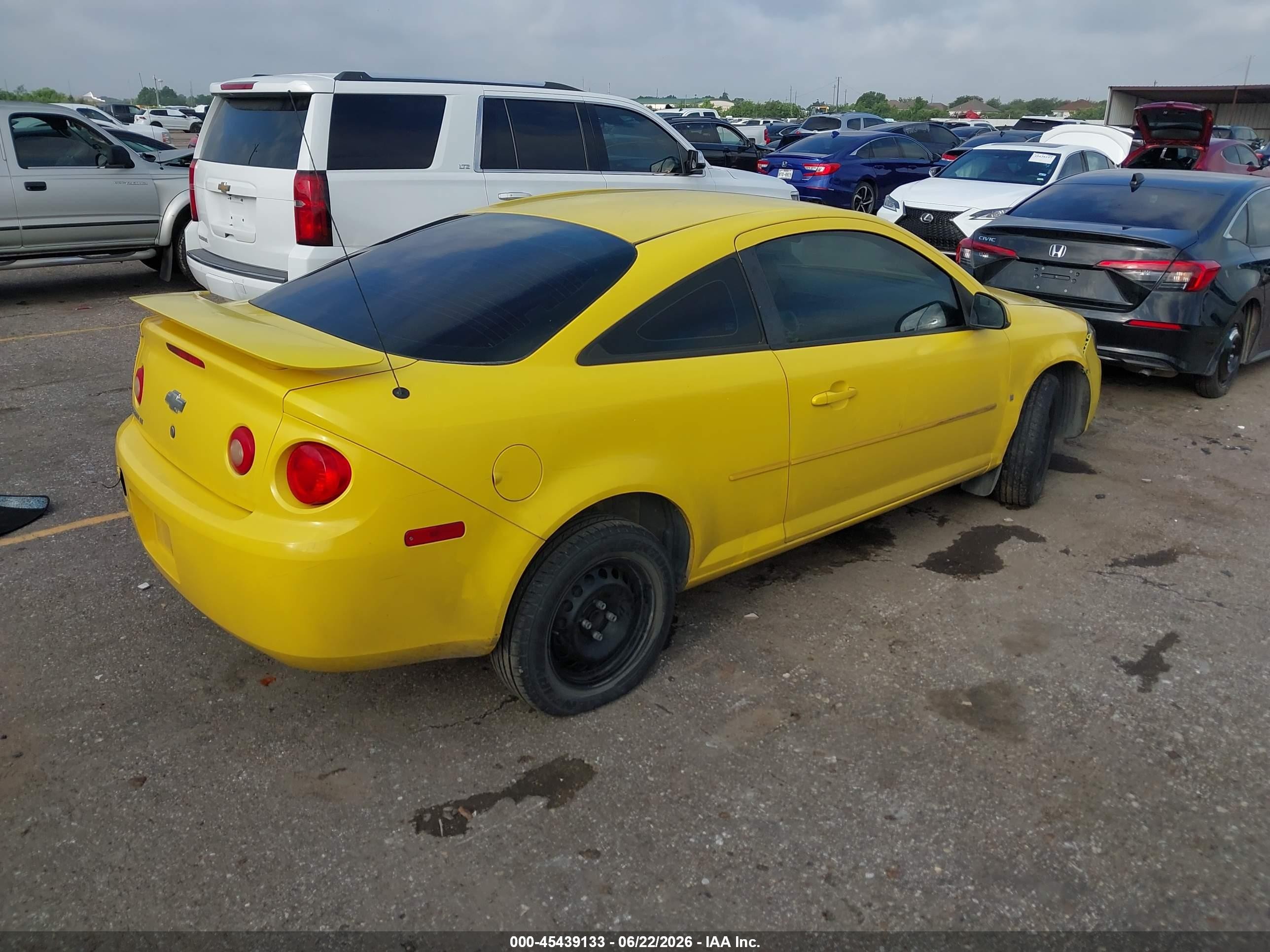 2009 Chevrolet Cobalt Lt Yellow vin: 1G1AT18H897179591