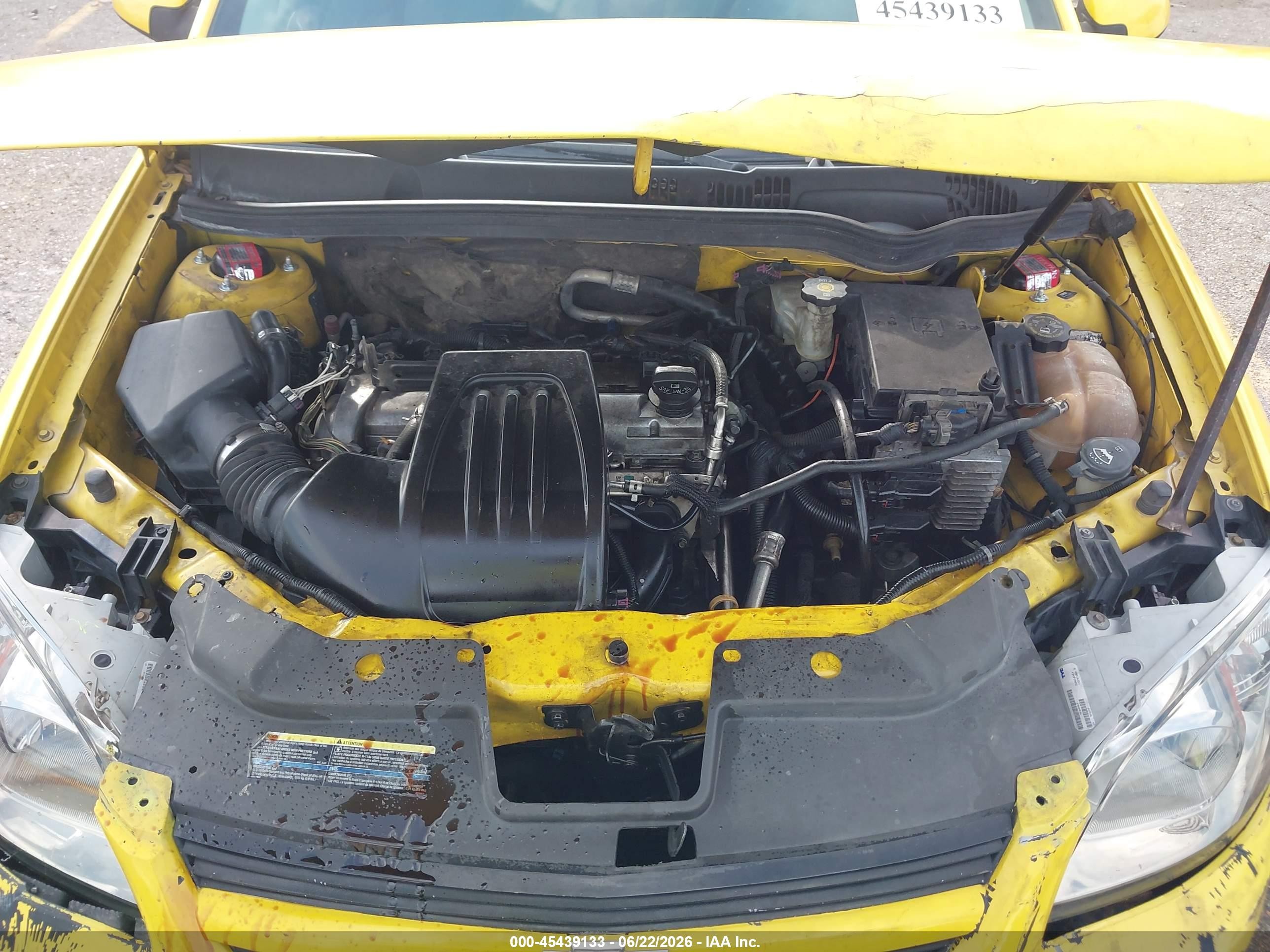 2009 Chevrolet Cobalt Lt Yellow vin: 1G1AT18H897179591