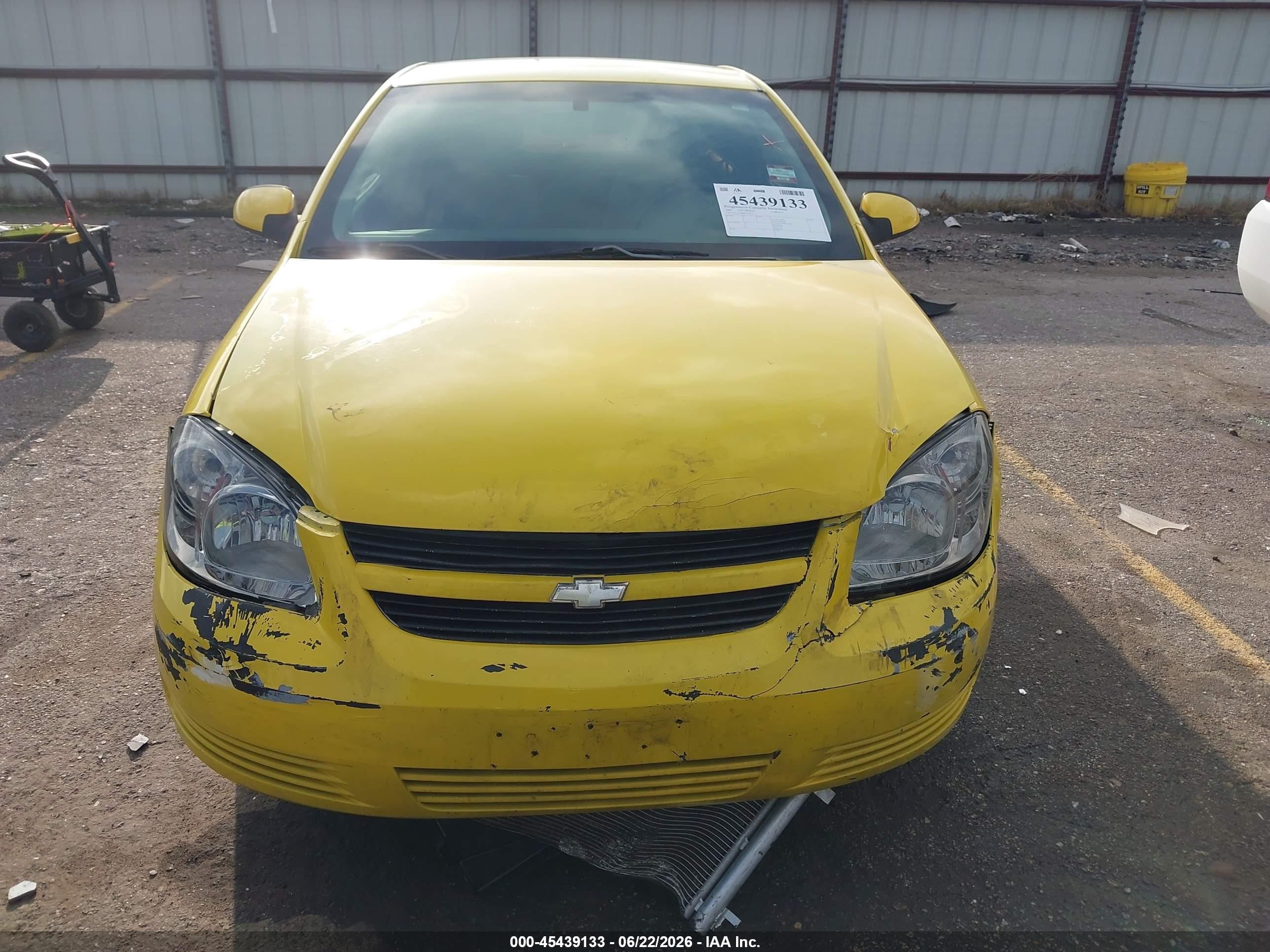 2009 Chevrolet Cobalt Lt Yellow vin: 1G1AT18H897179591