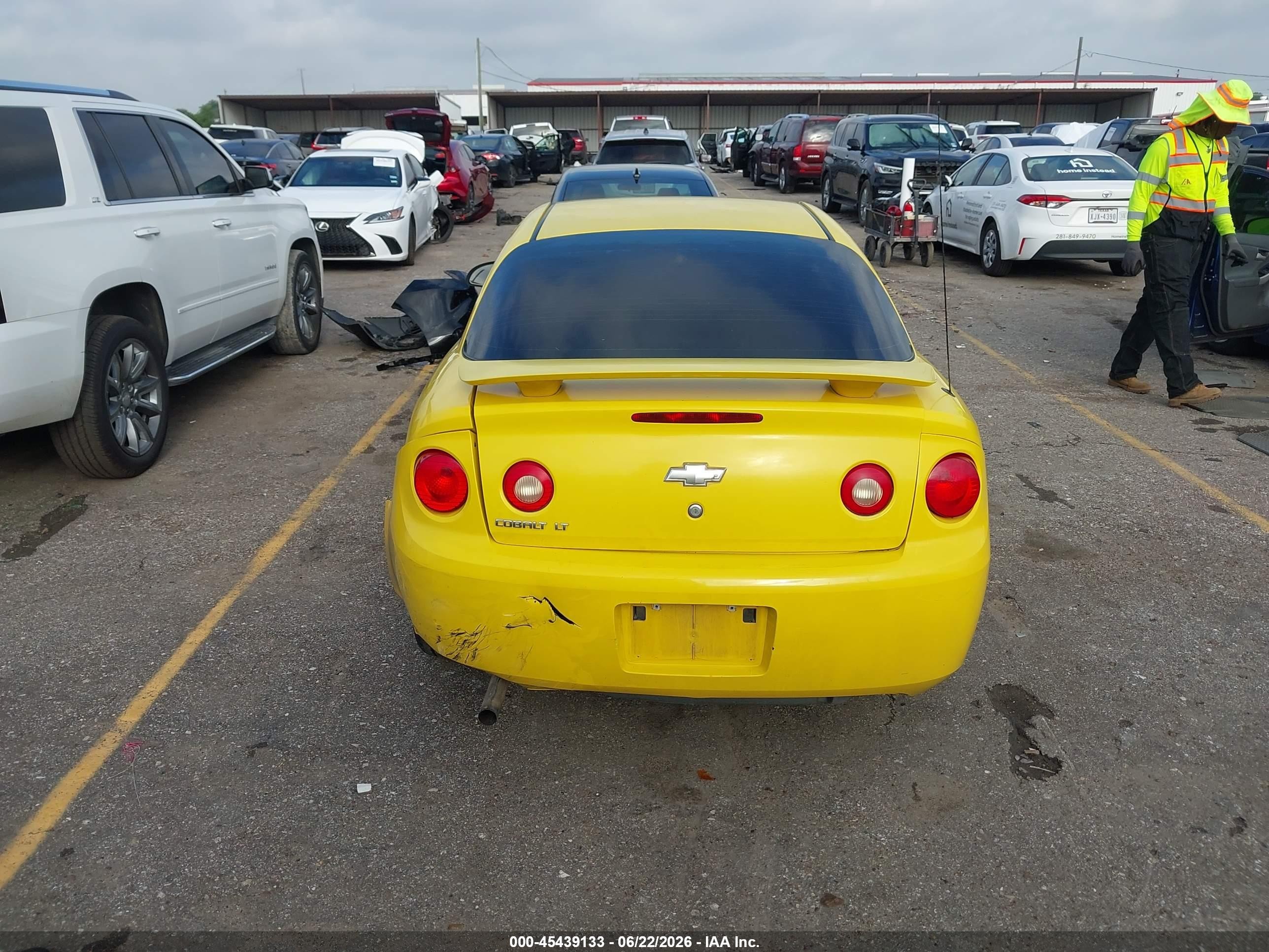 2009 Chevrolet Cobalt Lt Yellow vin: 1G1AT18H897179591