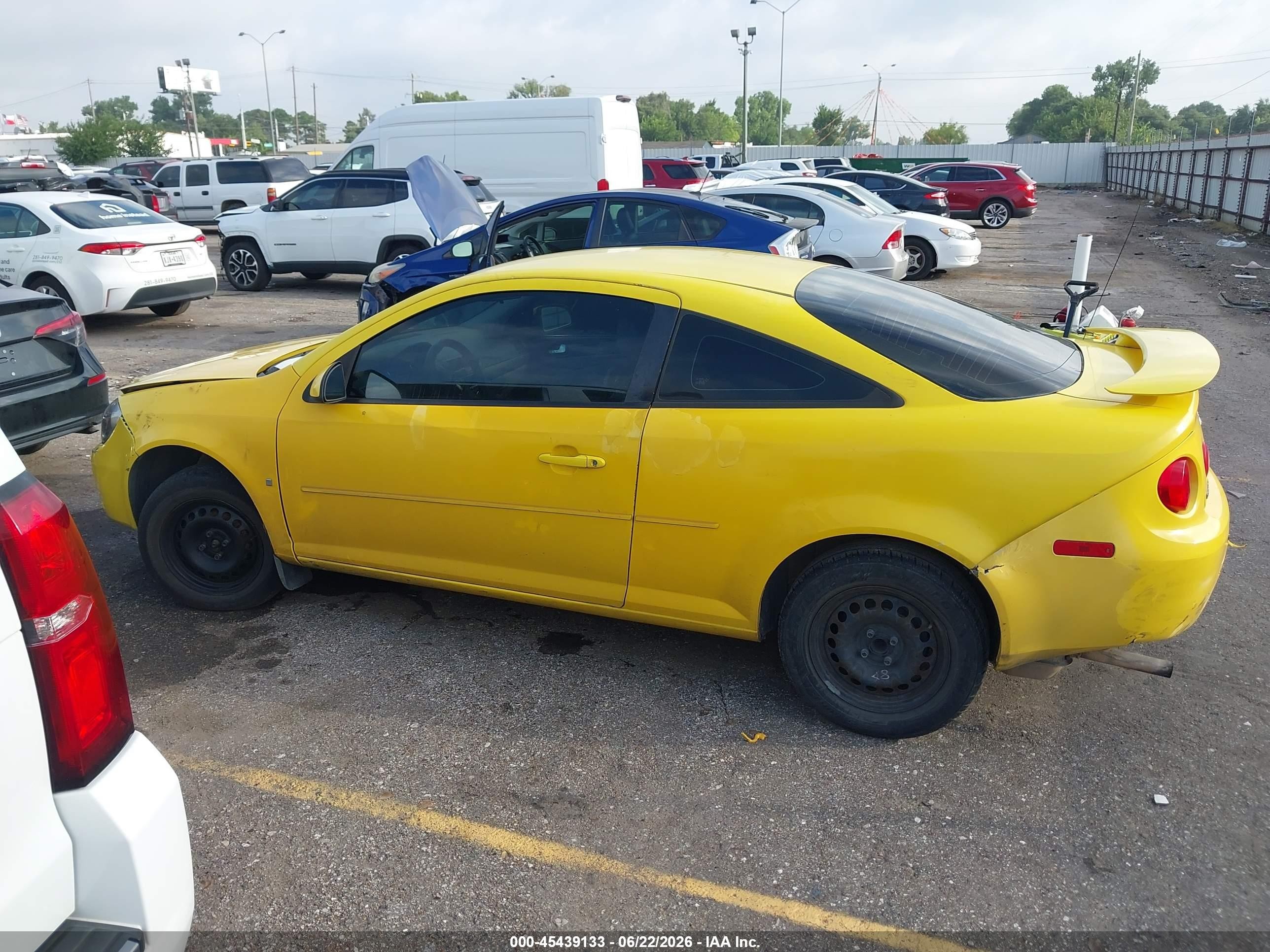2009 Chevrolet Cobalt Lt Yellow vin: 1G1AT18H897179591