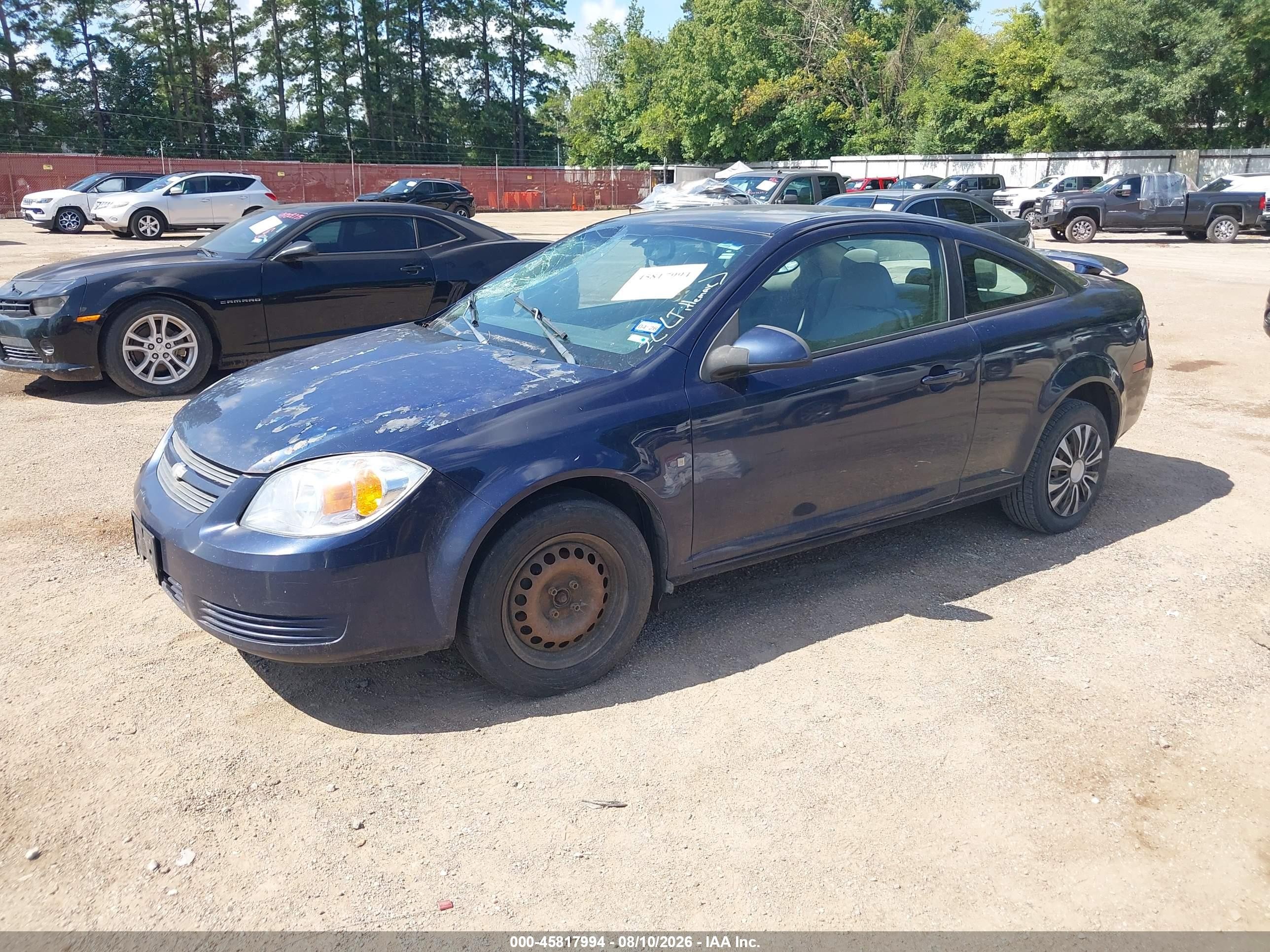 2009 Chevrolet Cobalt Lt Синий vin: 1G1AT18H997131128
