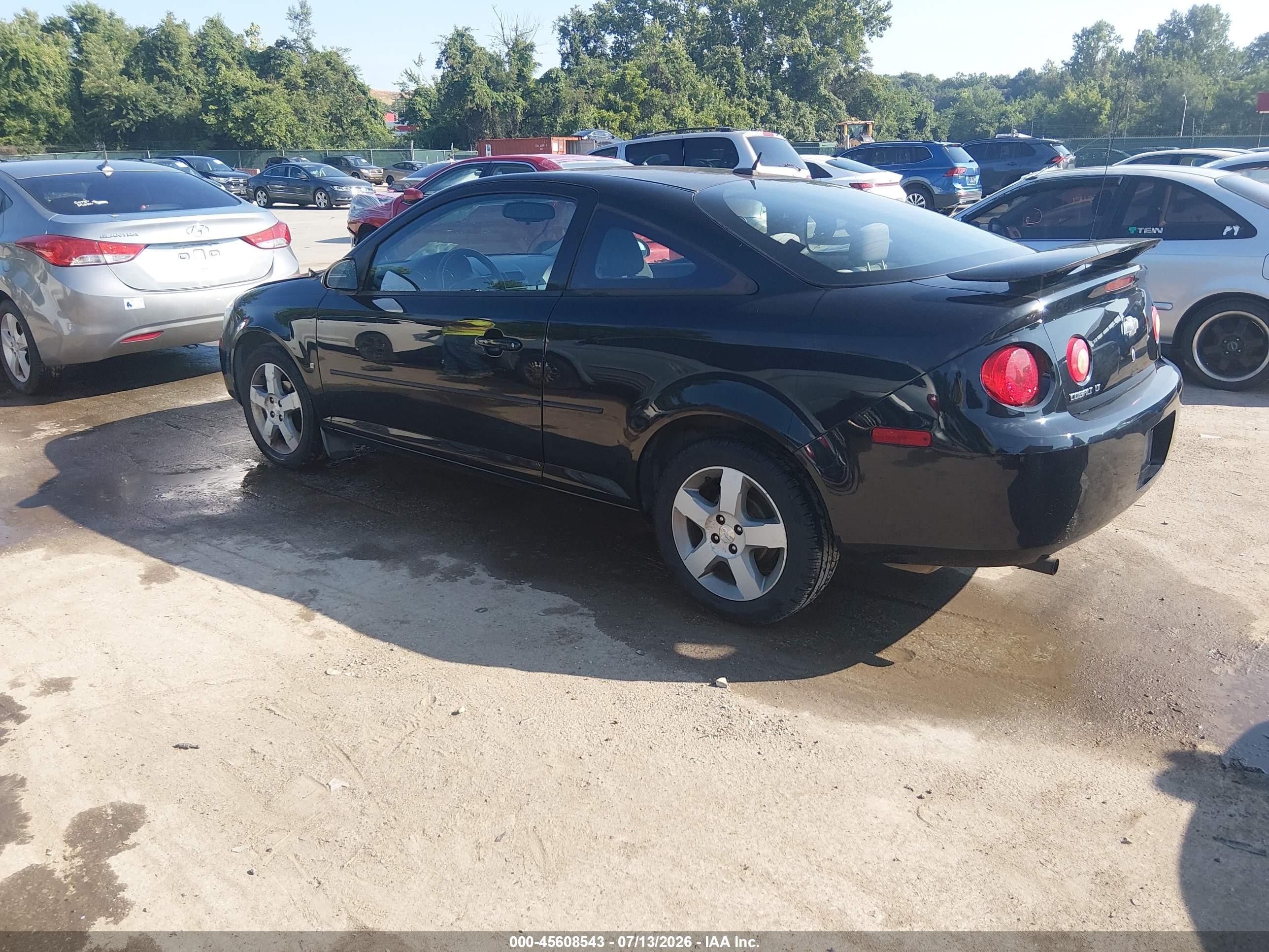 2009 Chevrolet Cobalt Lt Black vin: 1G1AT18H997280879