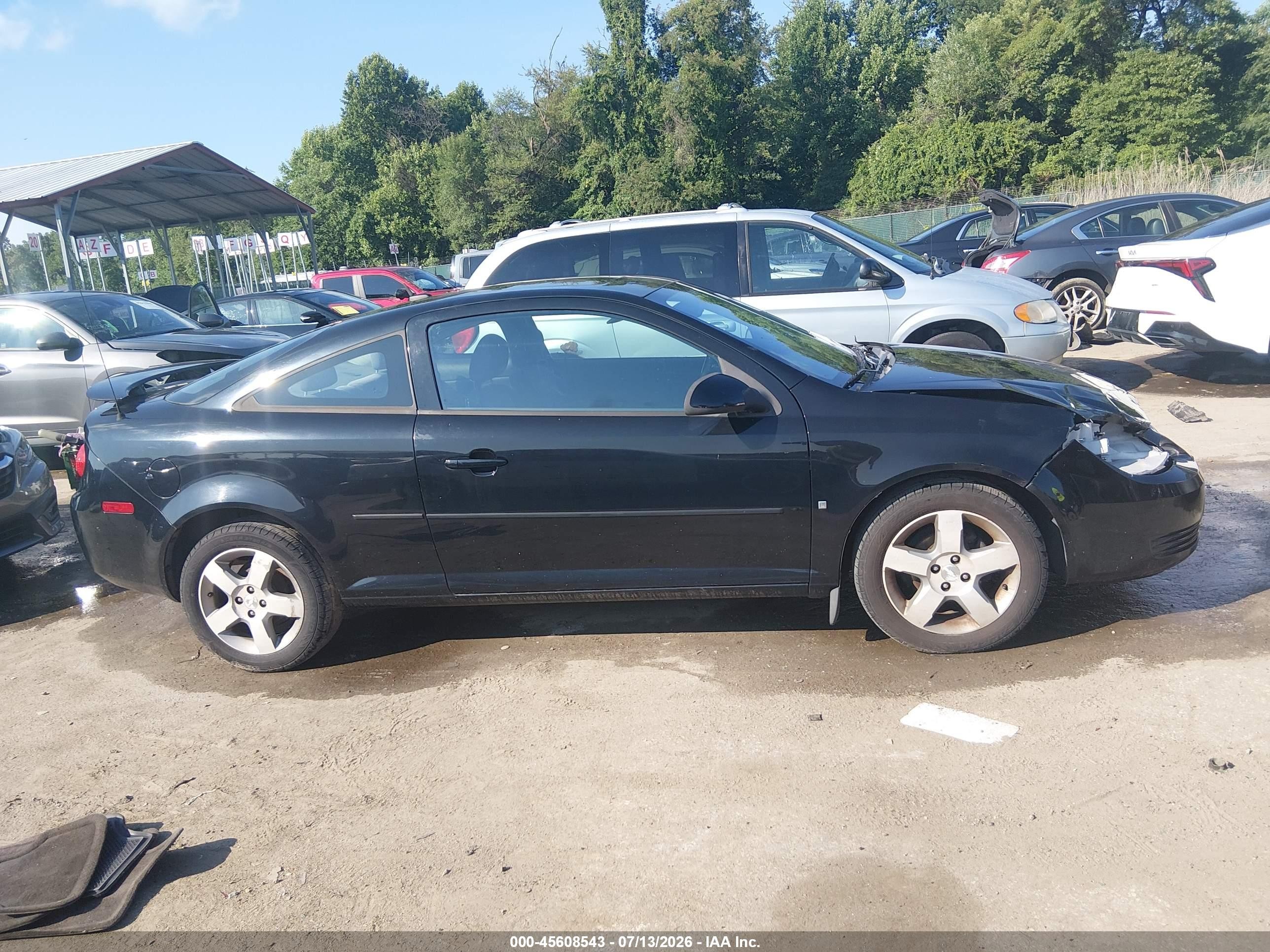 2009 Chevrolet Cobalt Lt Black vin: 1G1AT18H997280879