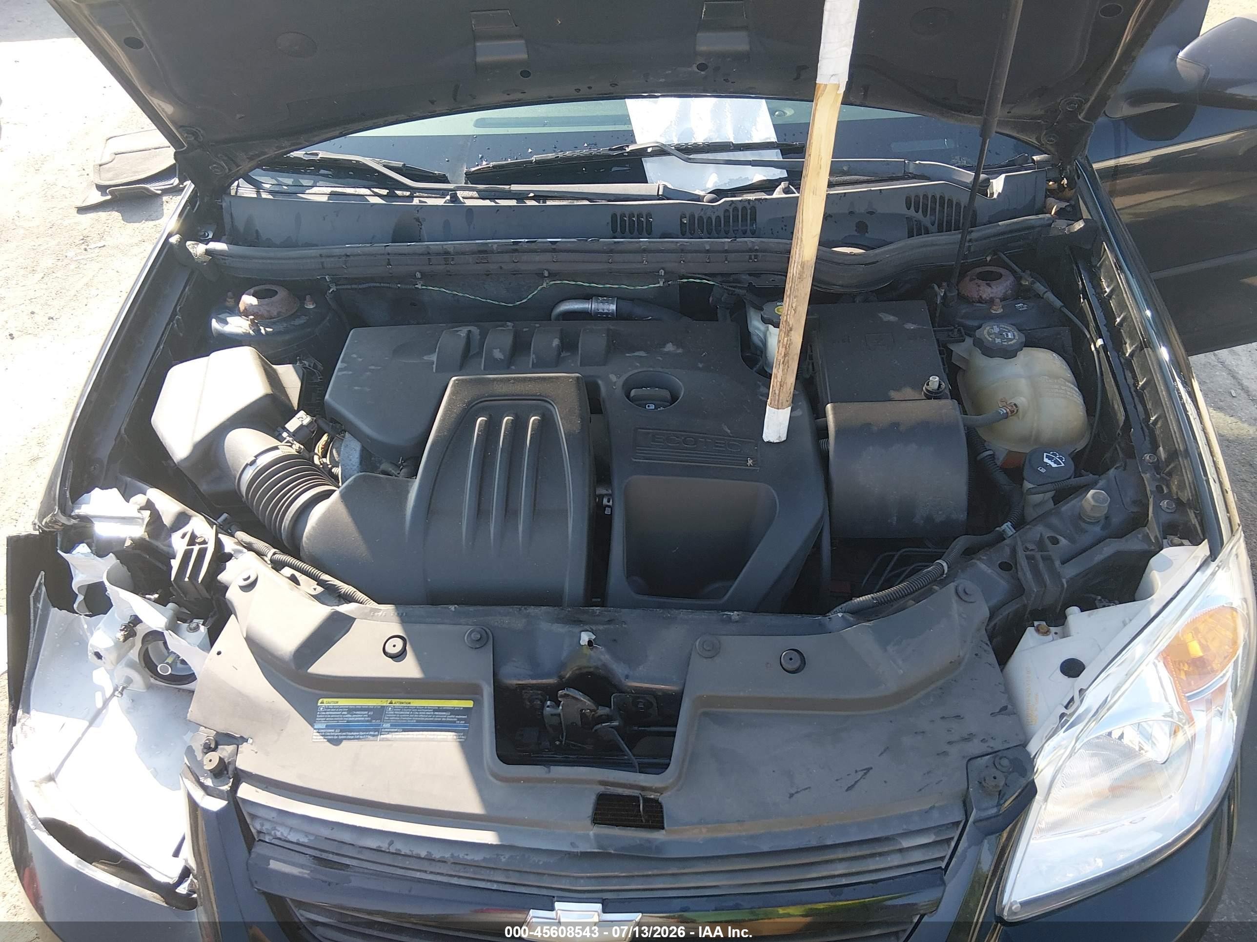 2009 Chevrolet Cobalt Lt Black vin: 1G1AT18H997280879
