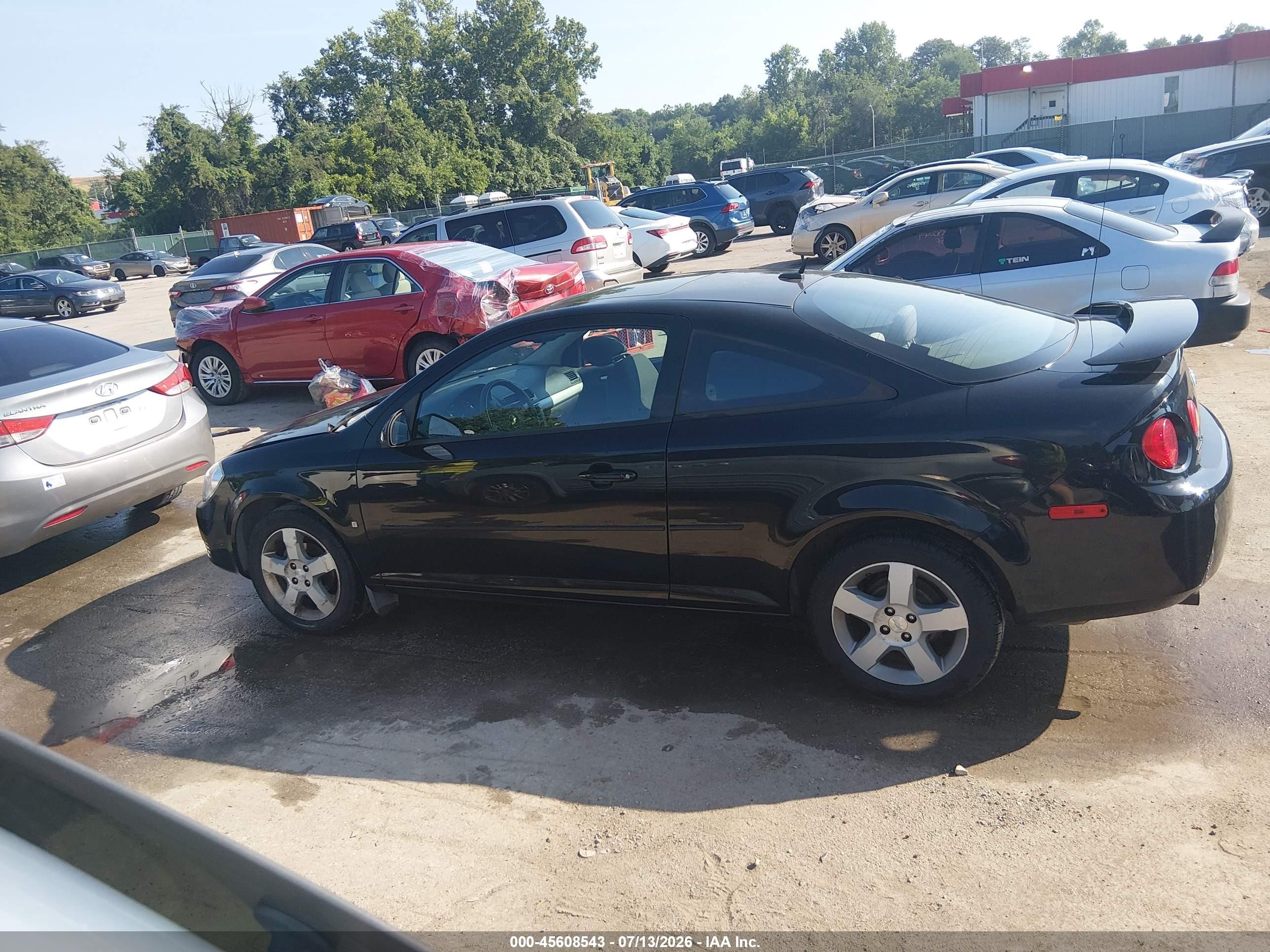 2009 Chevrolet Cobalt Lt Black vin: 1G1AT18H997280879