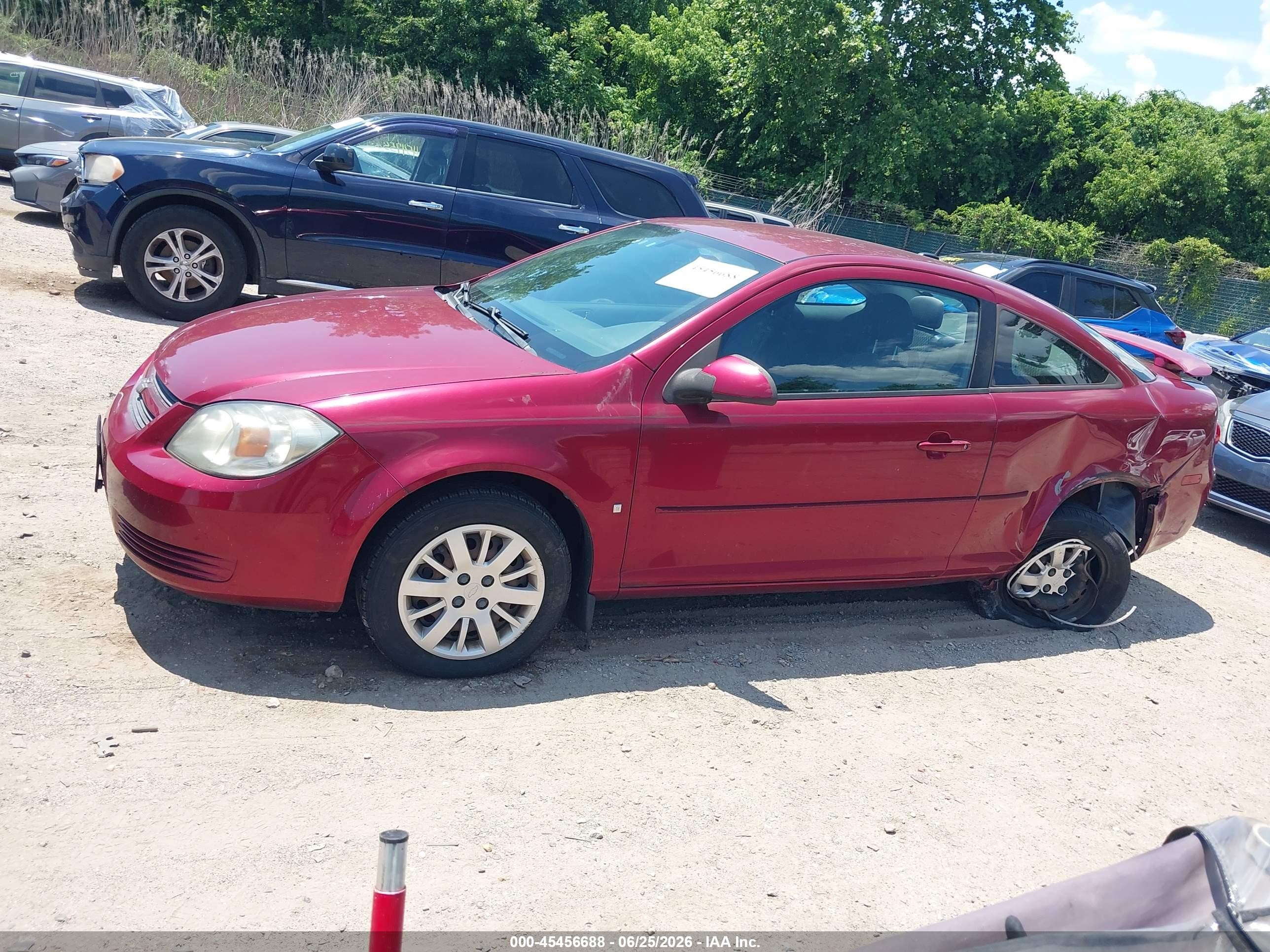 2009 Chevrolet Cobalt Lt Темно-бордовый vin: 1G1AT18HX97195209
