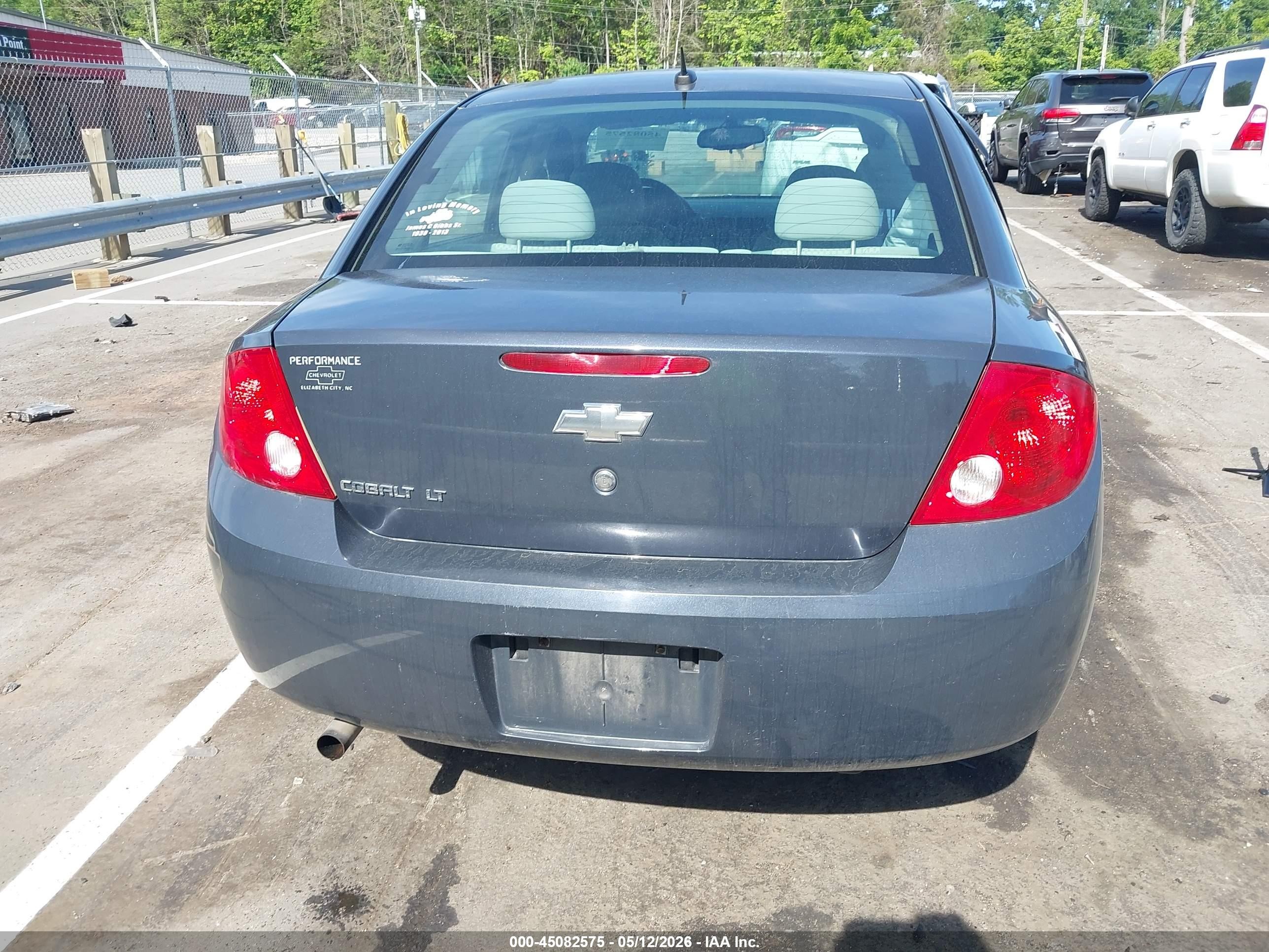 2009 Chevrolet Cobalt Lt Gray vin: 1G1AT58H097130134