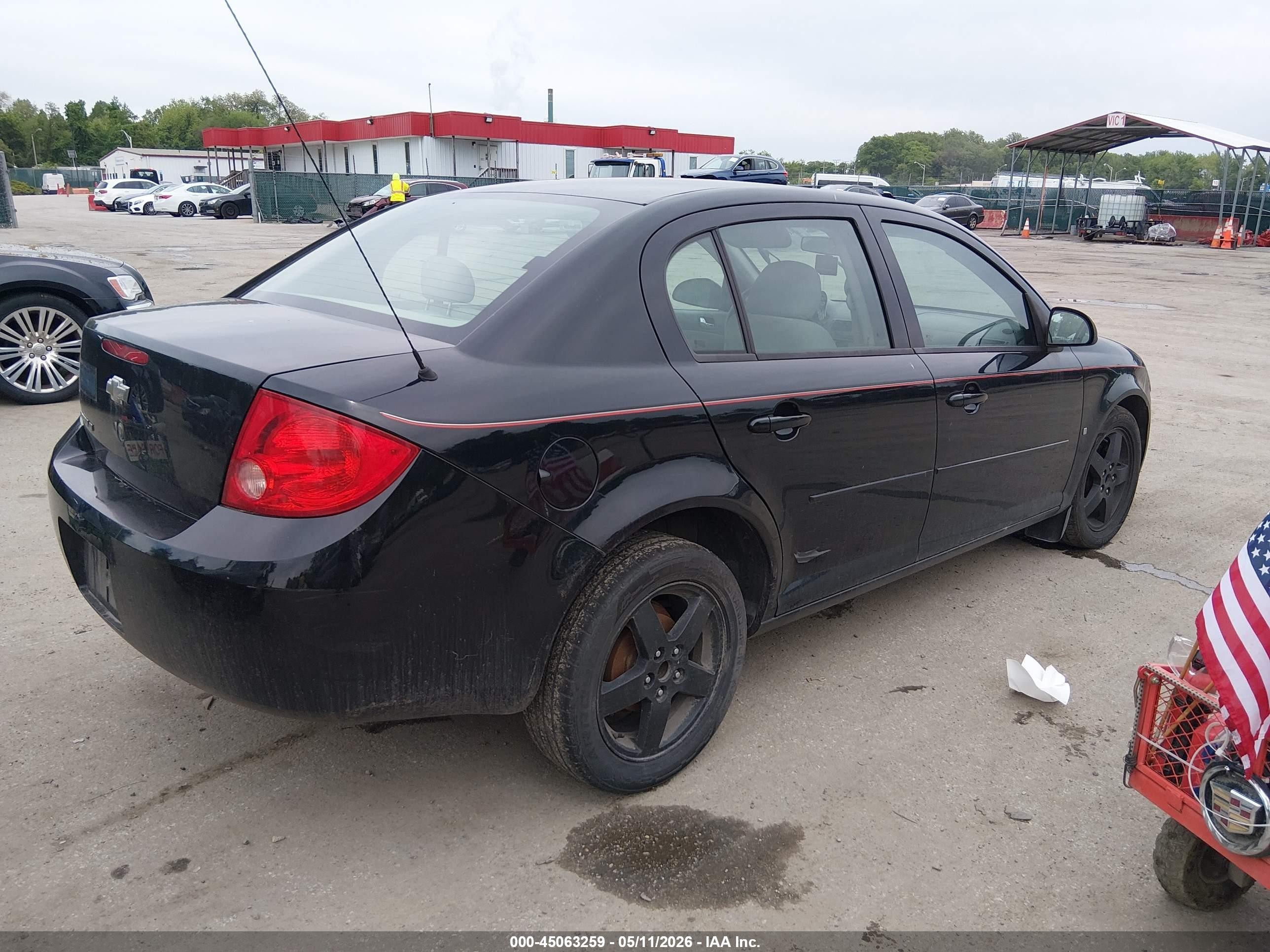 2009 Chevrolet Cobalt Lt Black vin: 1G1AT58H097153879