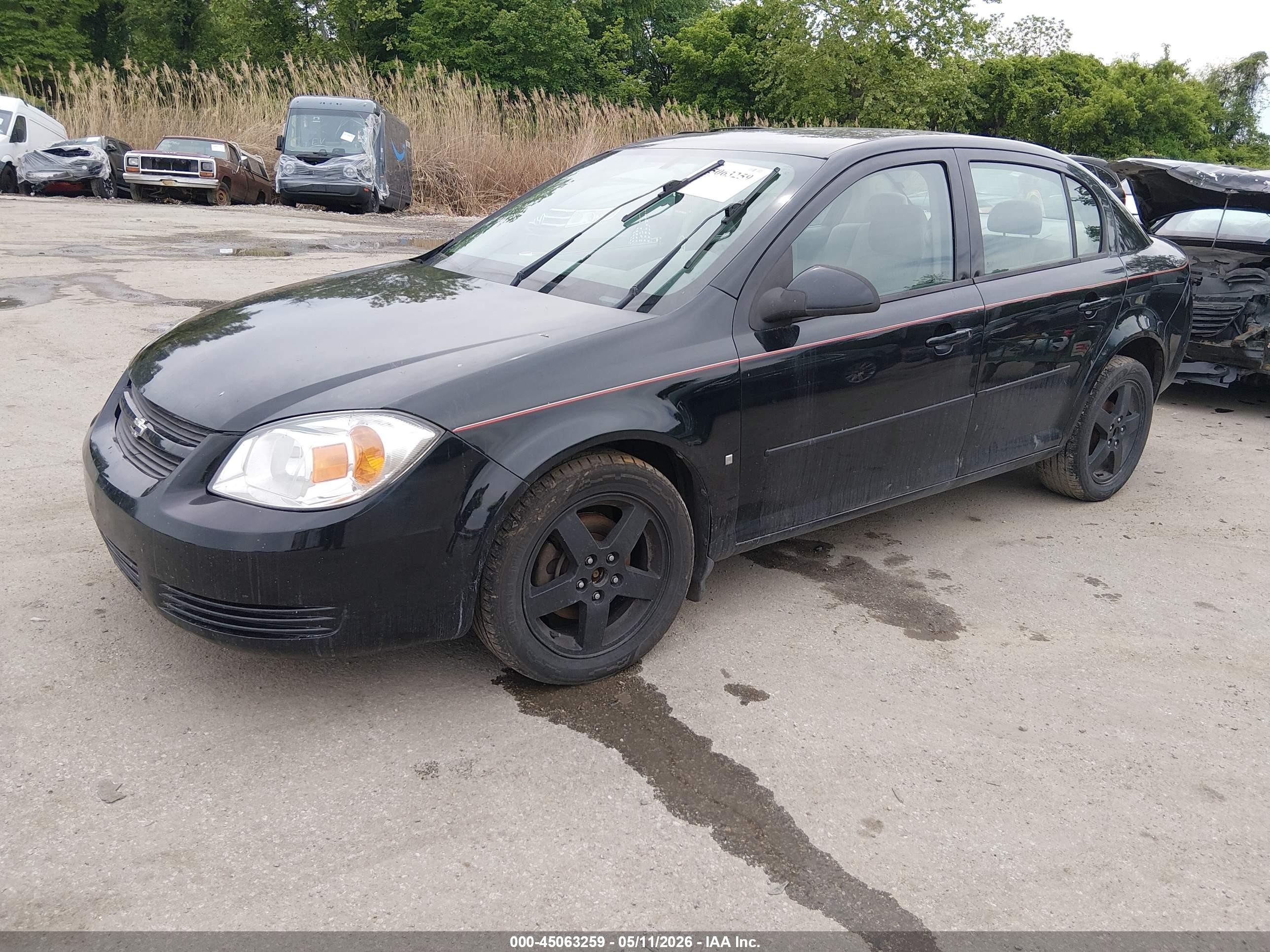 2009 Chevrolet Cobalt Lt Black vin: 1G1AT58H097153879