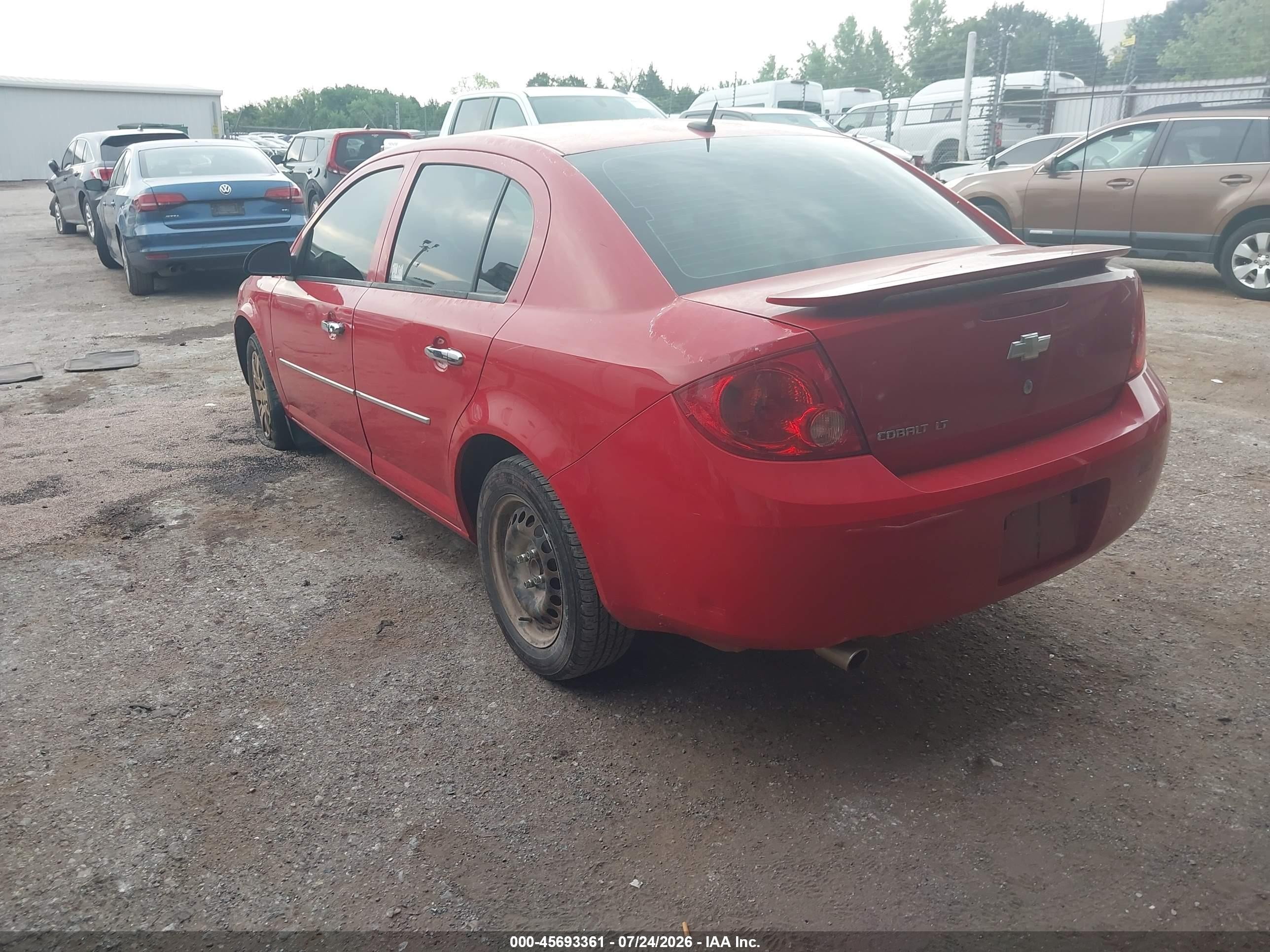 2009 Chevrolet Cobalt Lt Red vin: 1G1AT58H097156832
