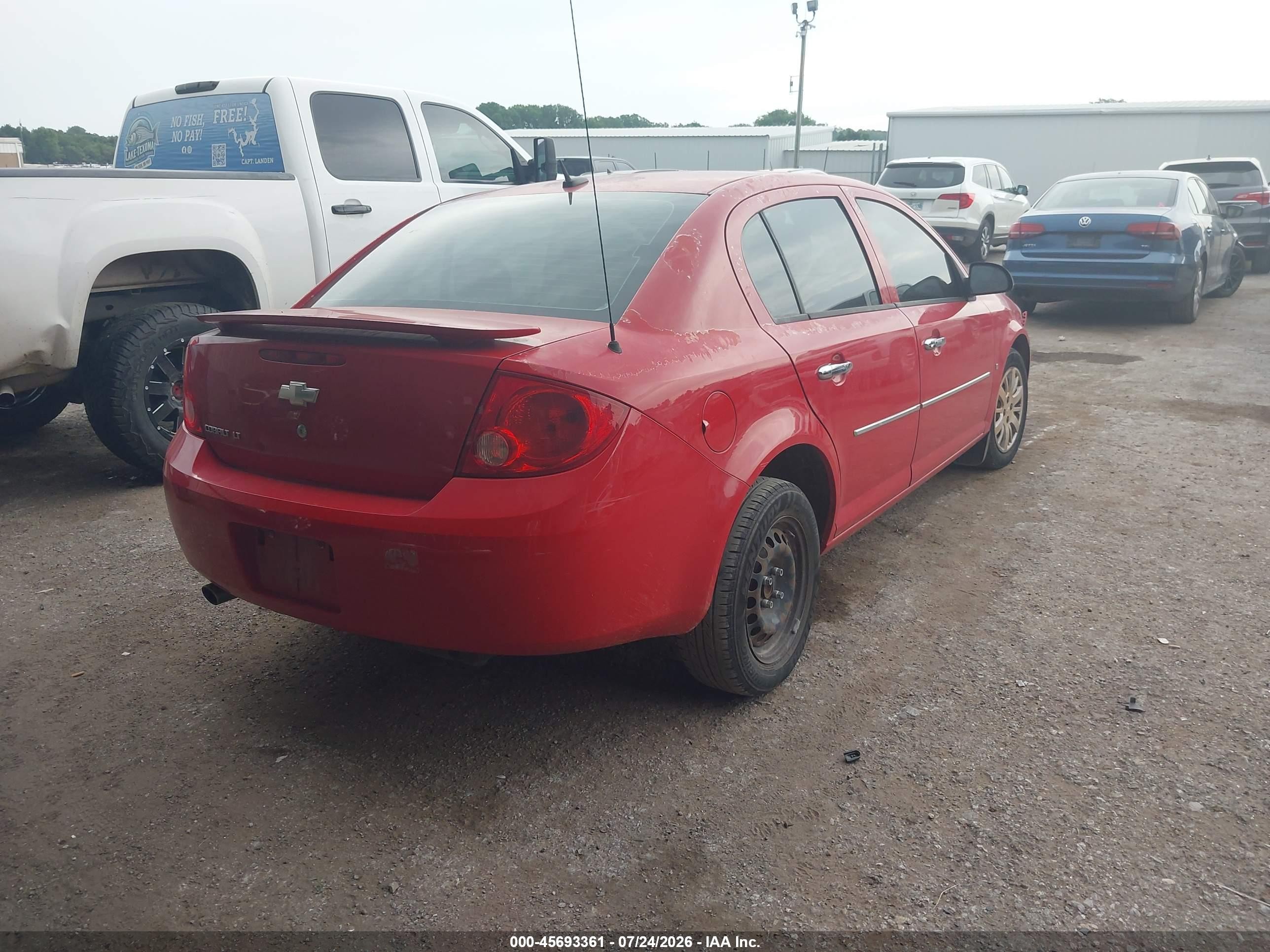 2009 Chevrolet Cobalt Lt Red vin: 1G1AT58H097156832