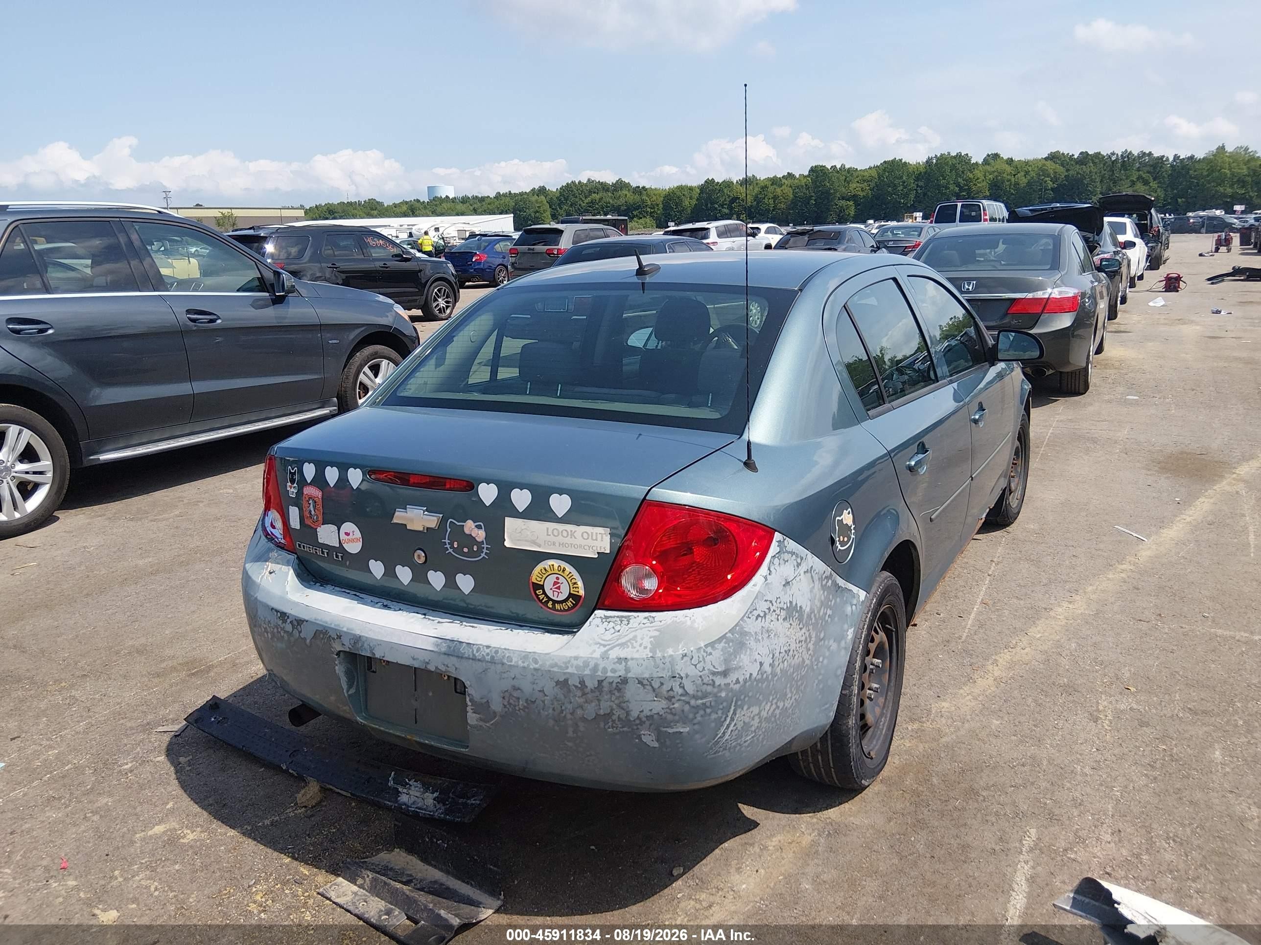 2009 Chevrolet Cobalt Lt Blue vin: 1G1AT58H097211103