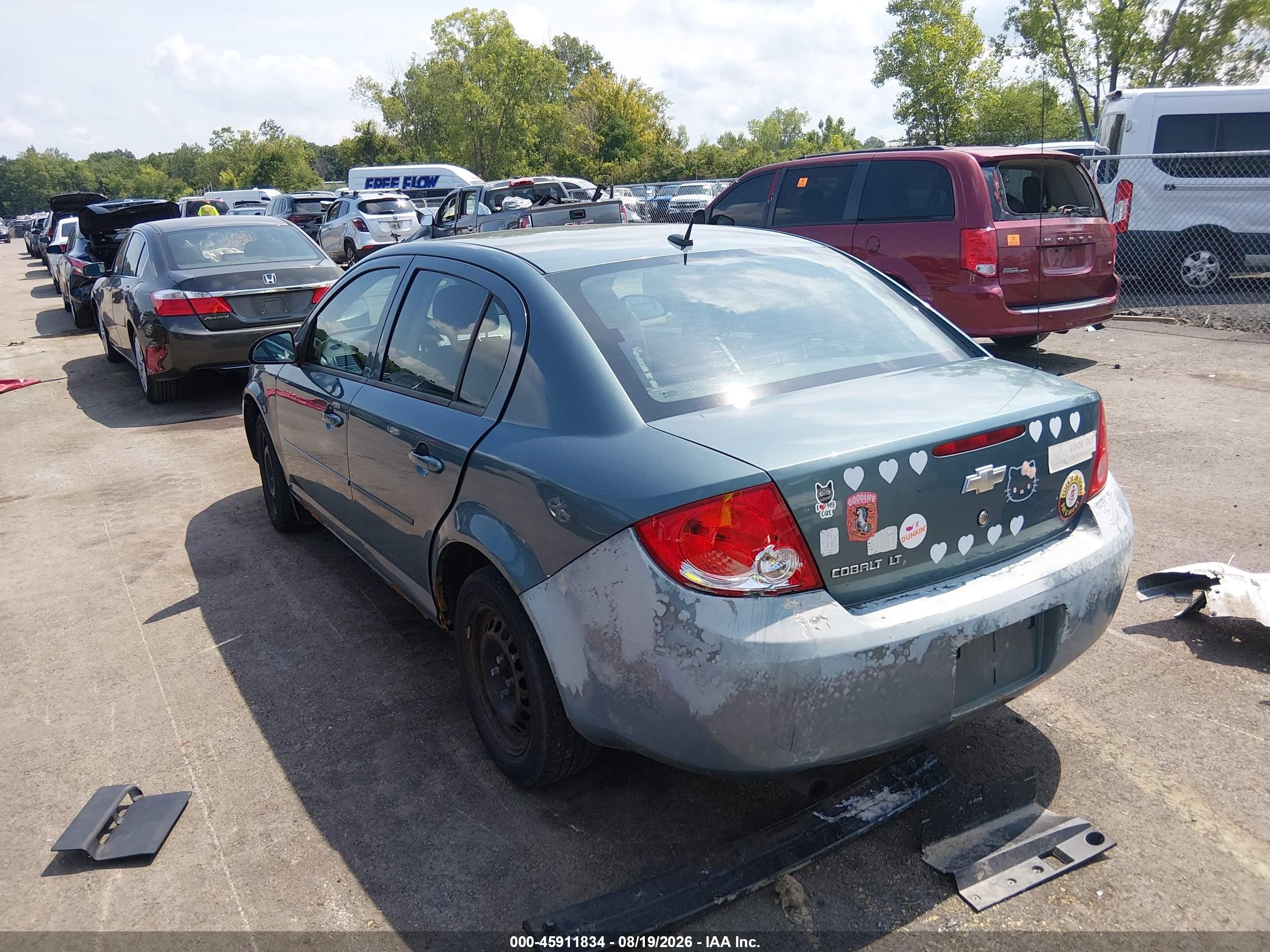 2009 Chevrolet Cobalt Lt Blue vin: 1G1AT58H097211103
