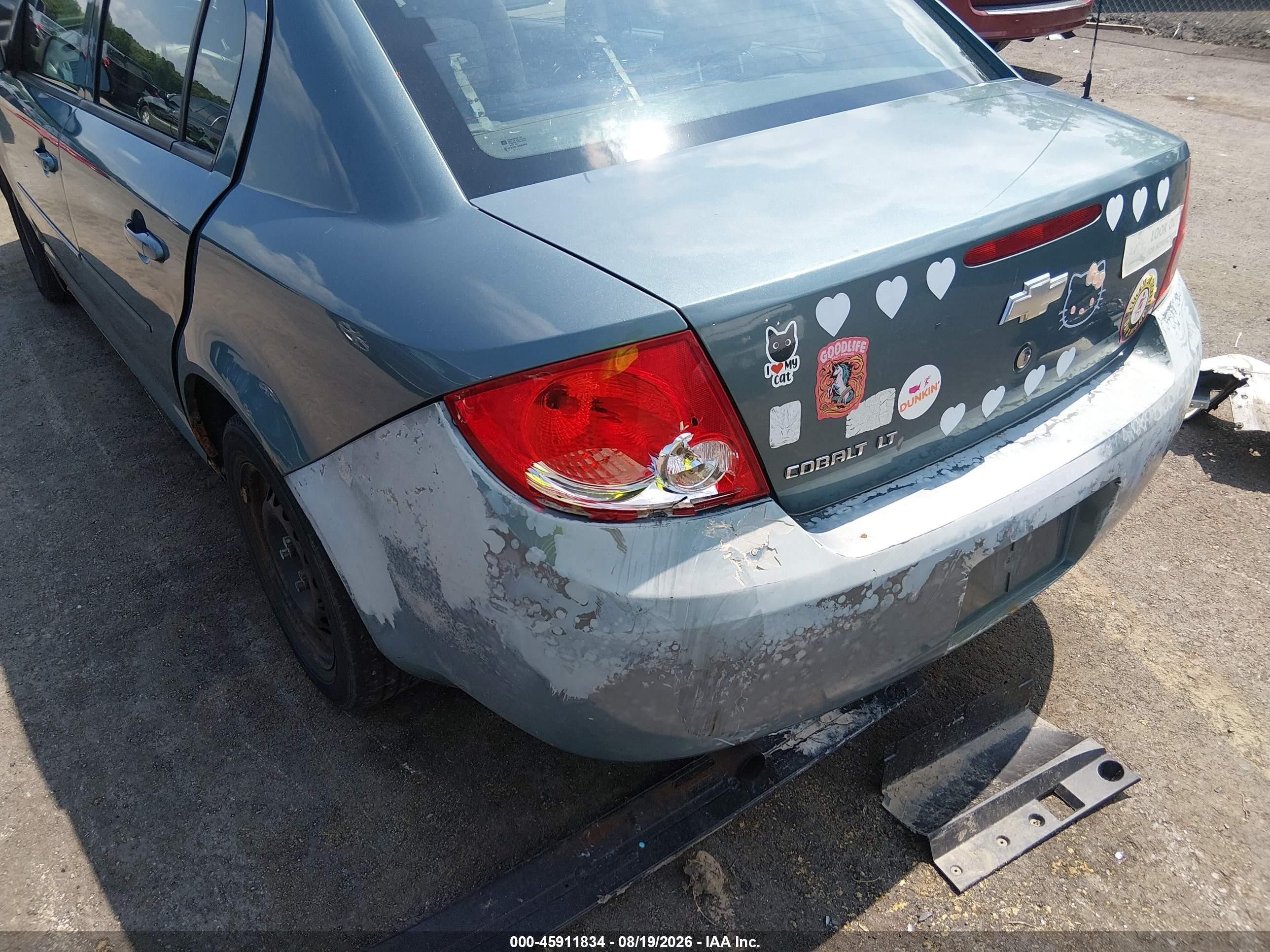 2009 Chevrolet Cobalt Lt Blue vin: 1G1AT58H097211103