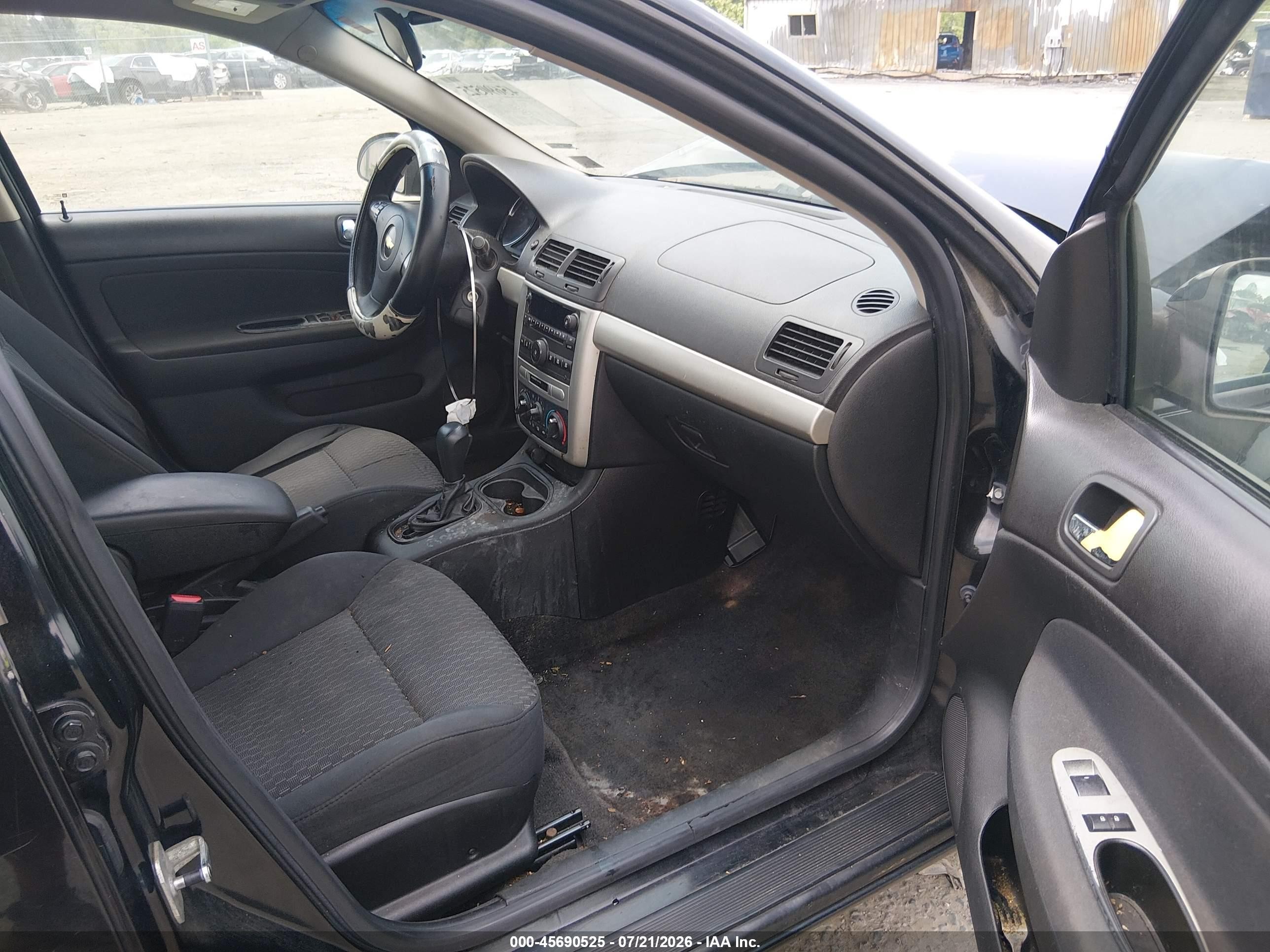 2009 Chevrolet Cobalt Lt Black vin: 1G1AT58H097235689