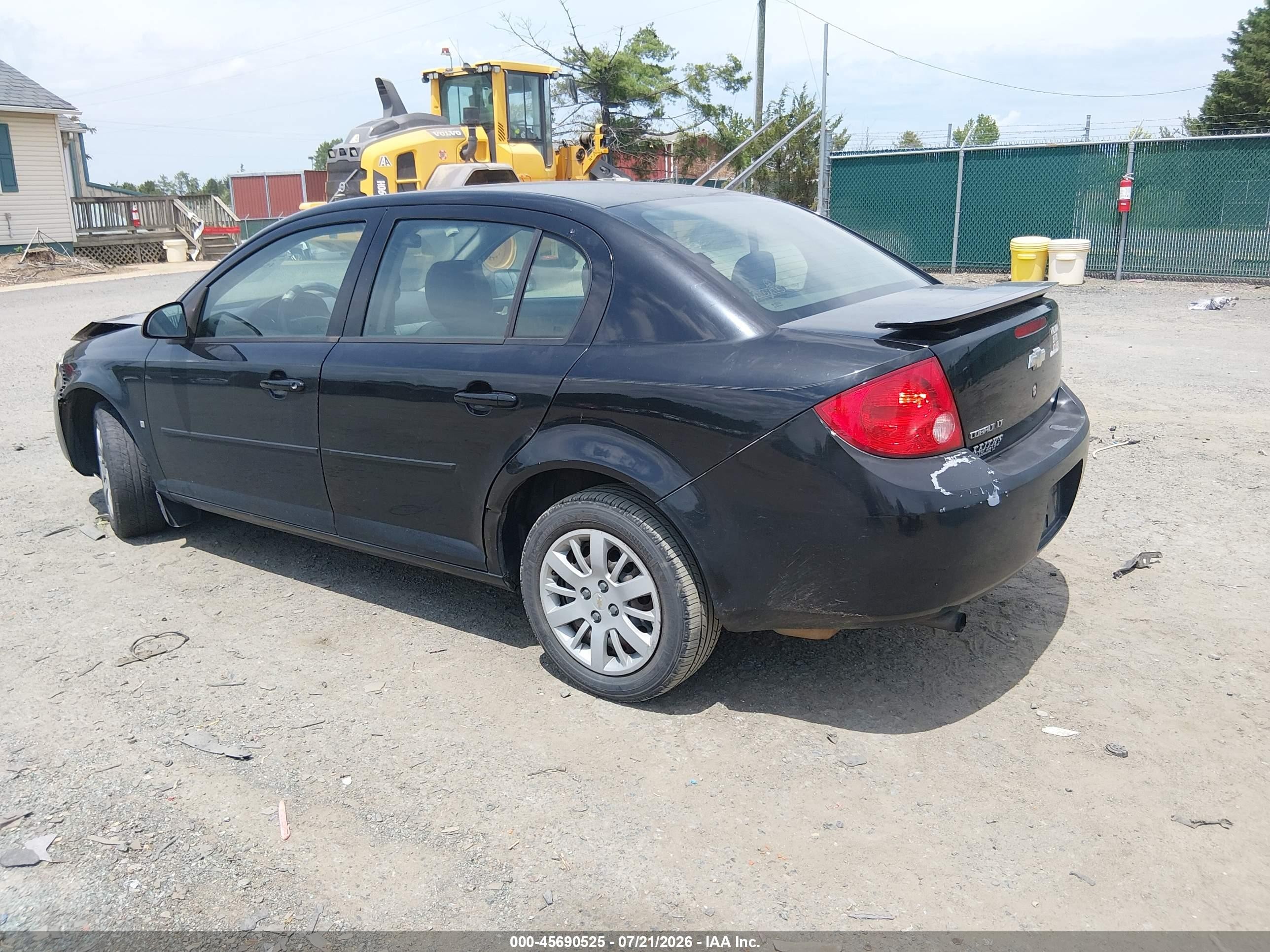 2009 Chevrolet Cobalt Lt Black vin: 1G1AT58H097235689