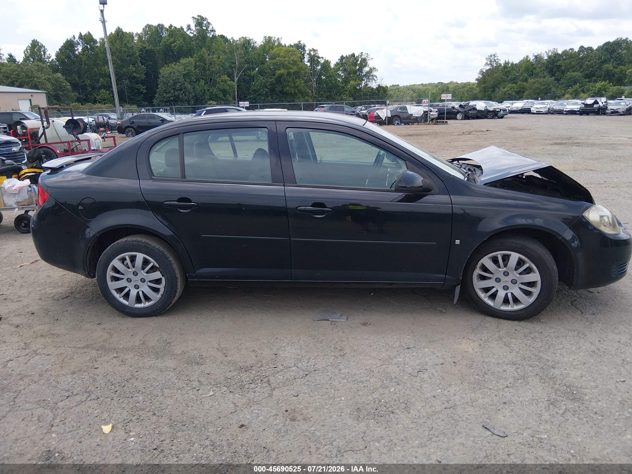 2009 Chevrolet Cobalt Lt Black vin: 1G1AT58H097235689