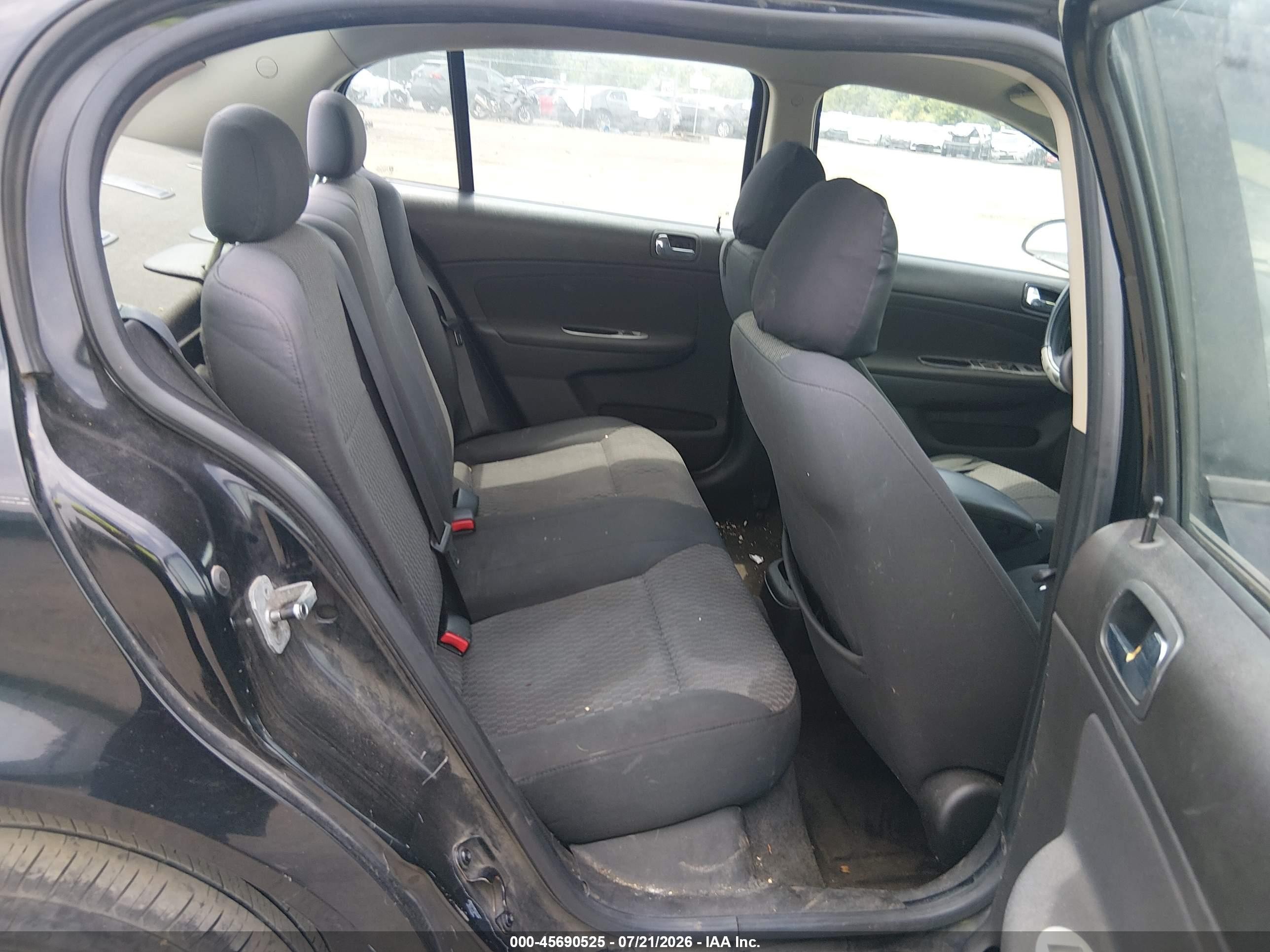 2009 Chevrolet Cobalt Lt Black vin: 1G1AT58H097235689