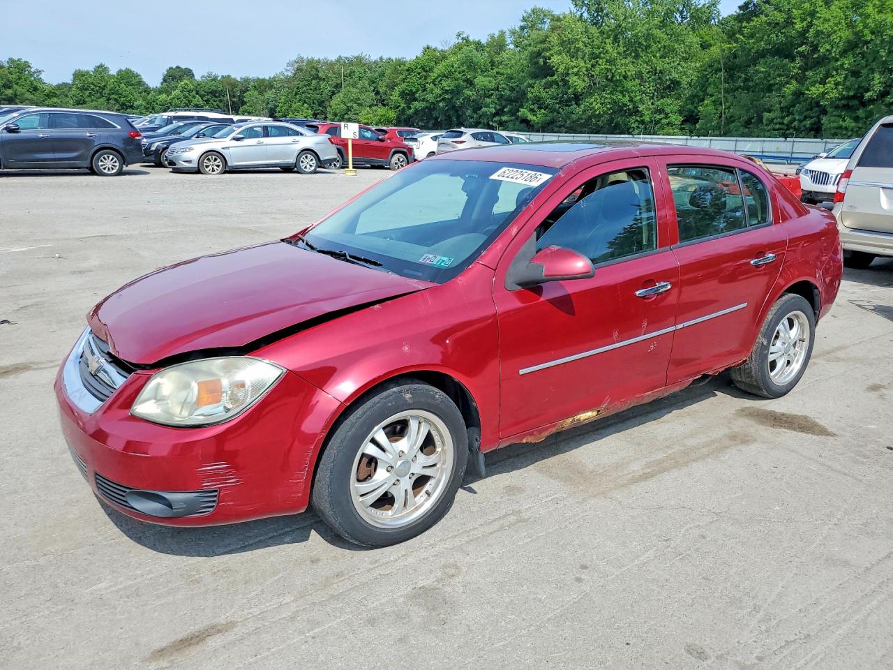 2009 Chevrolet Cobalt Lt Burgundy vin: 1G1AT58H097248278