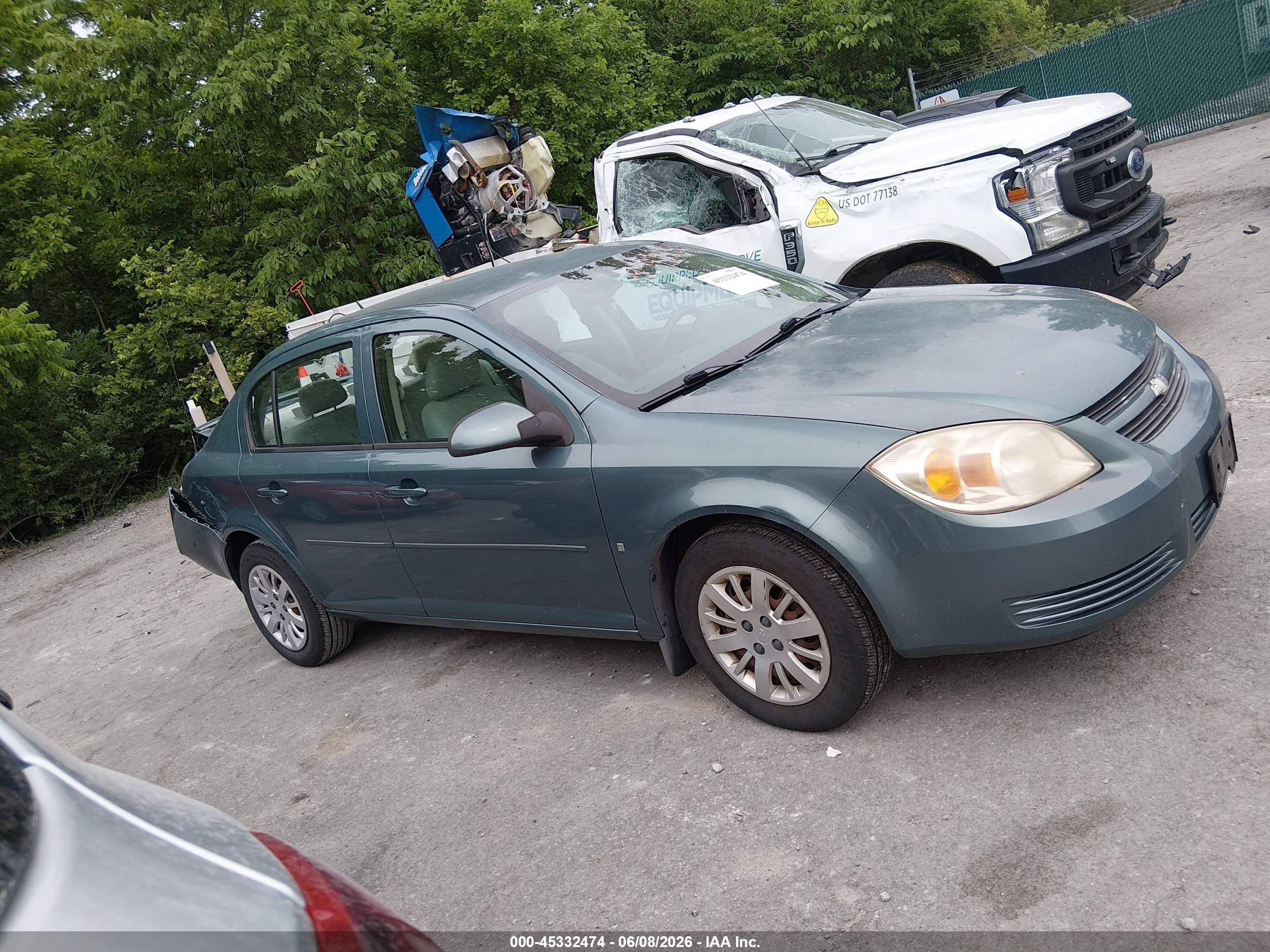 2009 Chevrolet Cobalt Lt Green vin: 1G1AT58H097297609