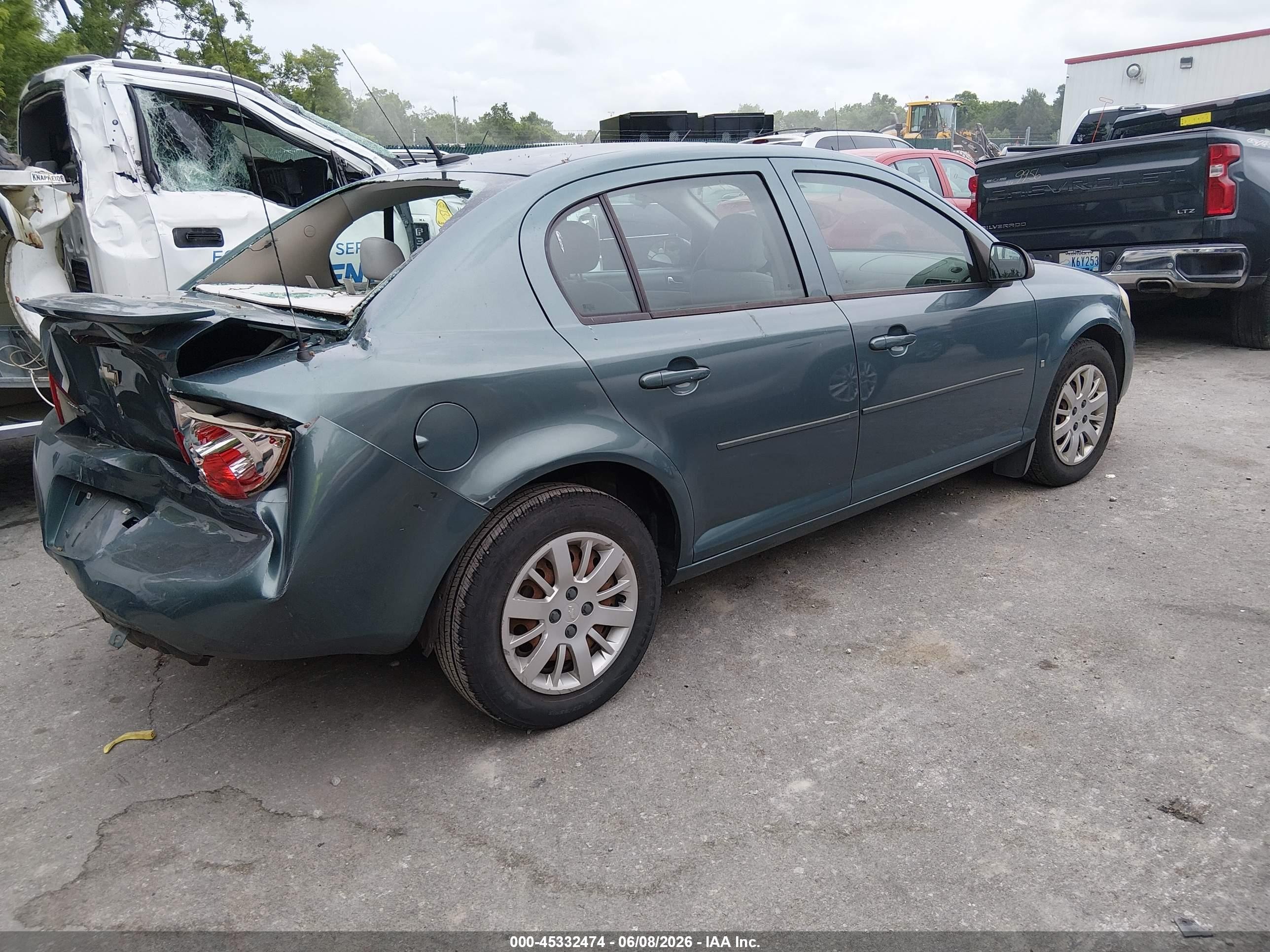 2009 Chevrolet Cobalt Lt Green vin: 1G1AT58H097297609