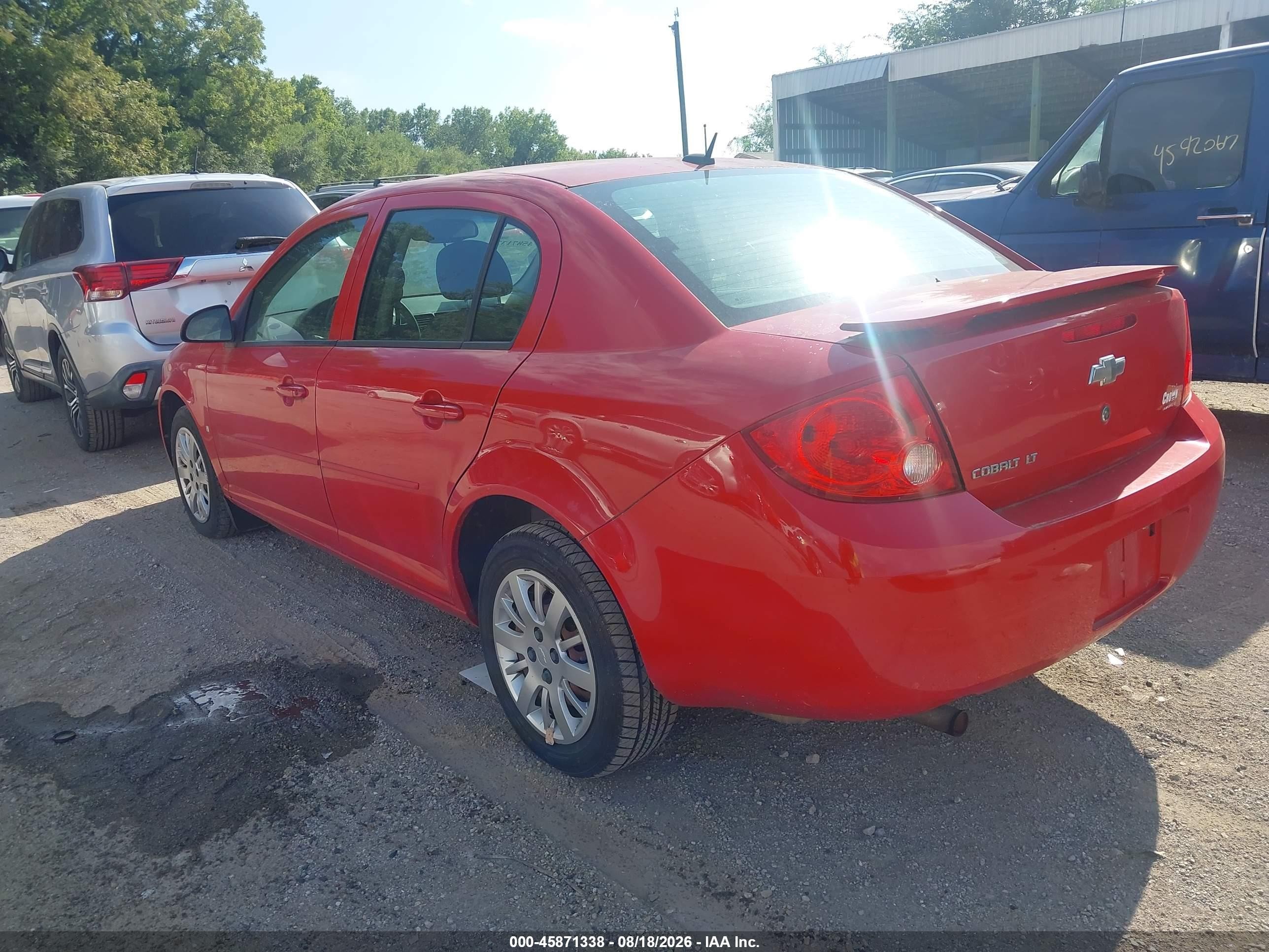 2009 Chevrolet Cobalt Lt Красный vin: 1G1AT58H197128893