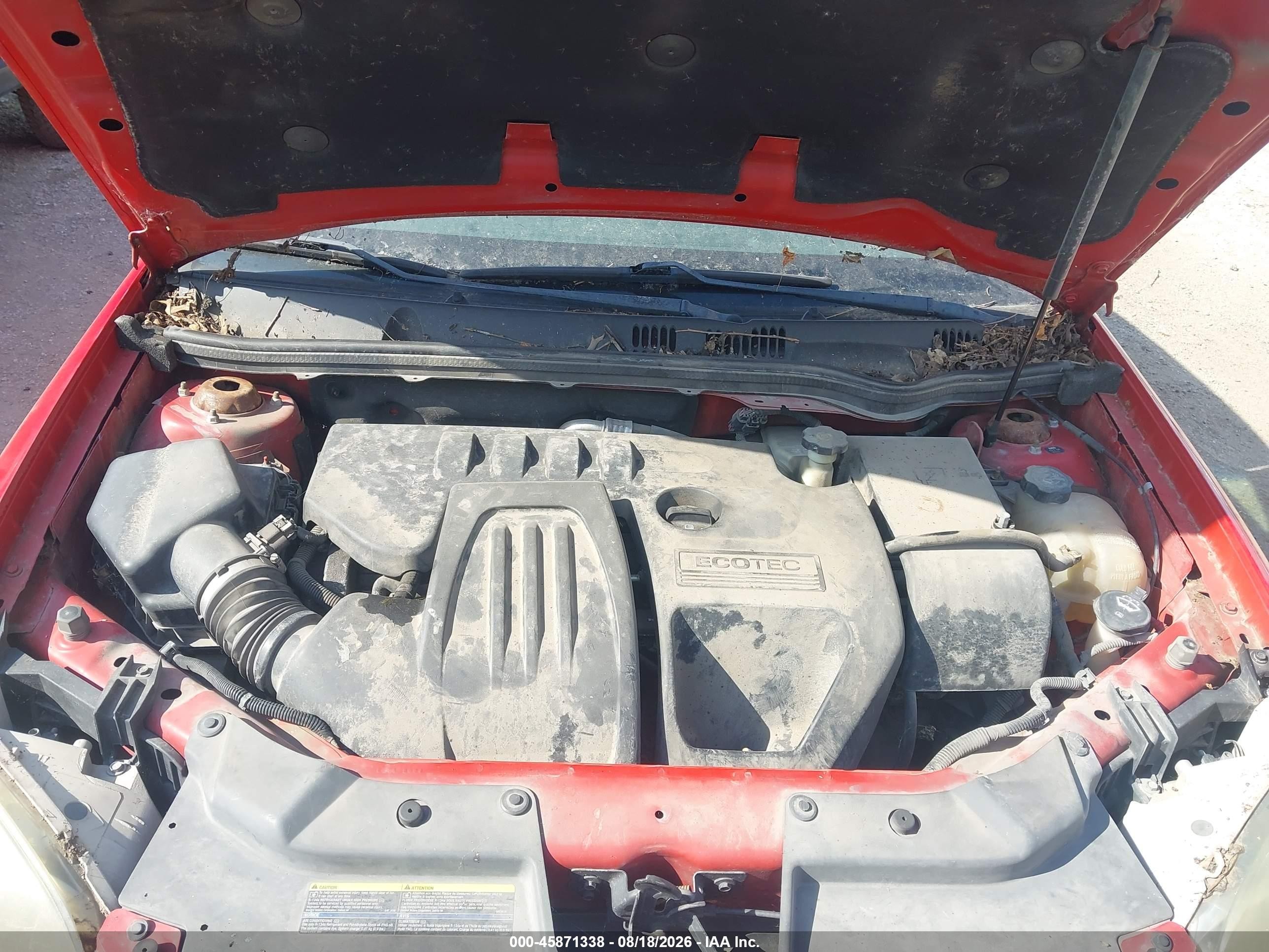 2009 Chevrolet Cobalt Lt Красный vin: 1G1AT58H197128893