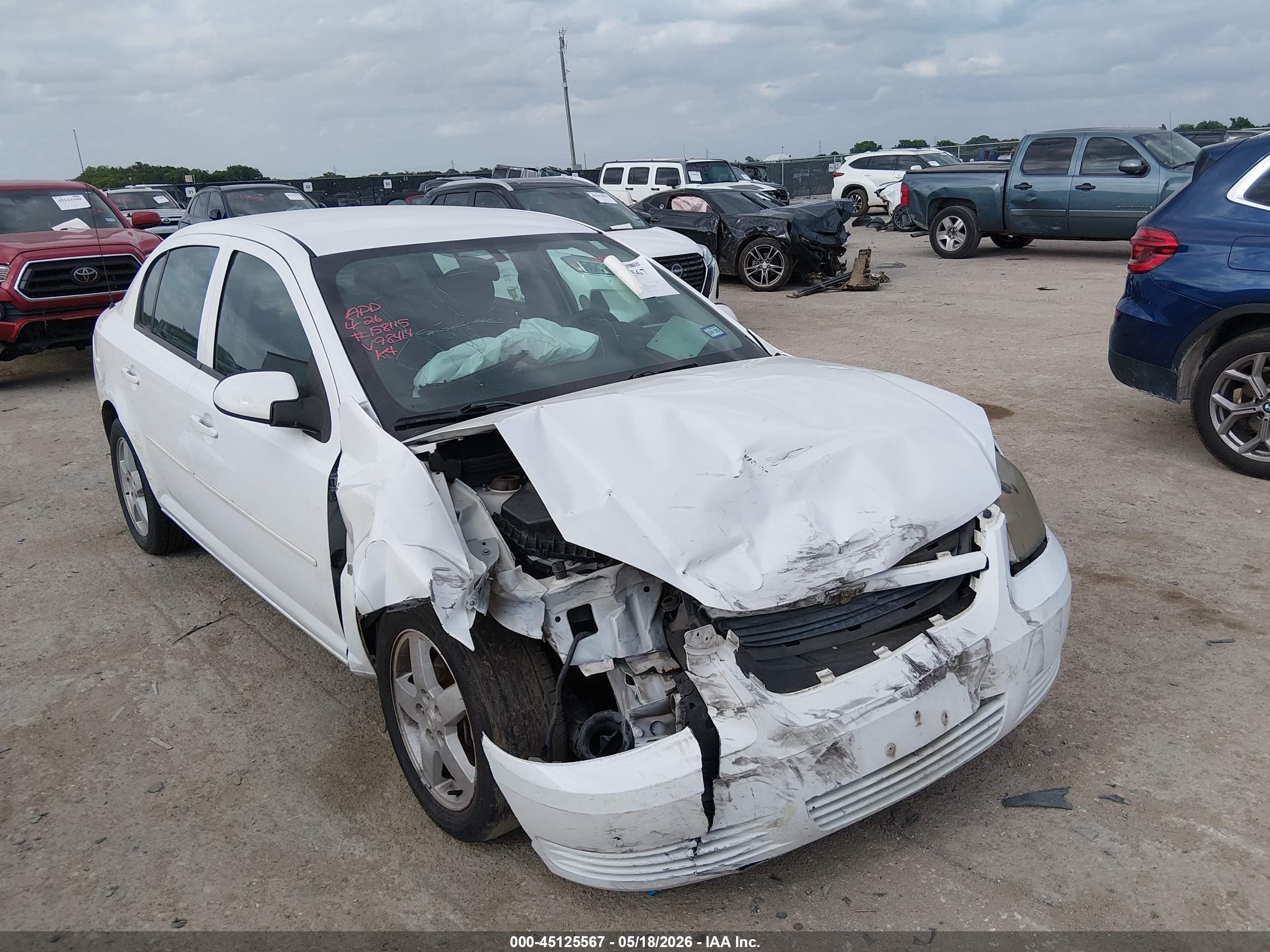 2009 Chevrolet Cobalt Lt White vin: 1G1AT58H197298414