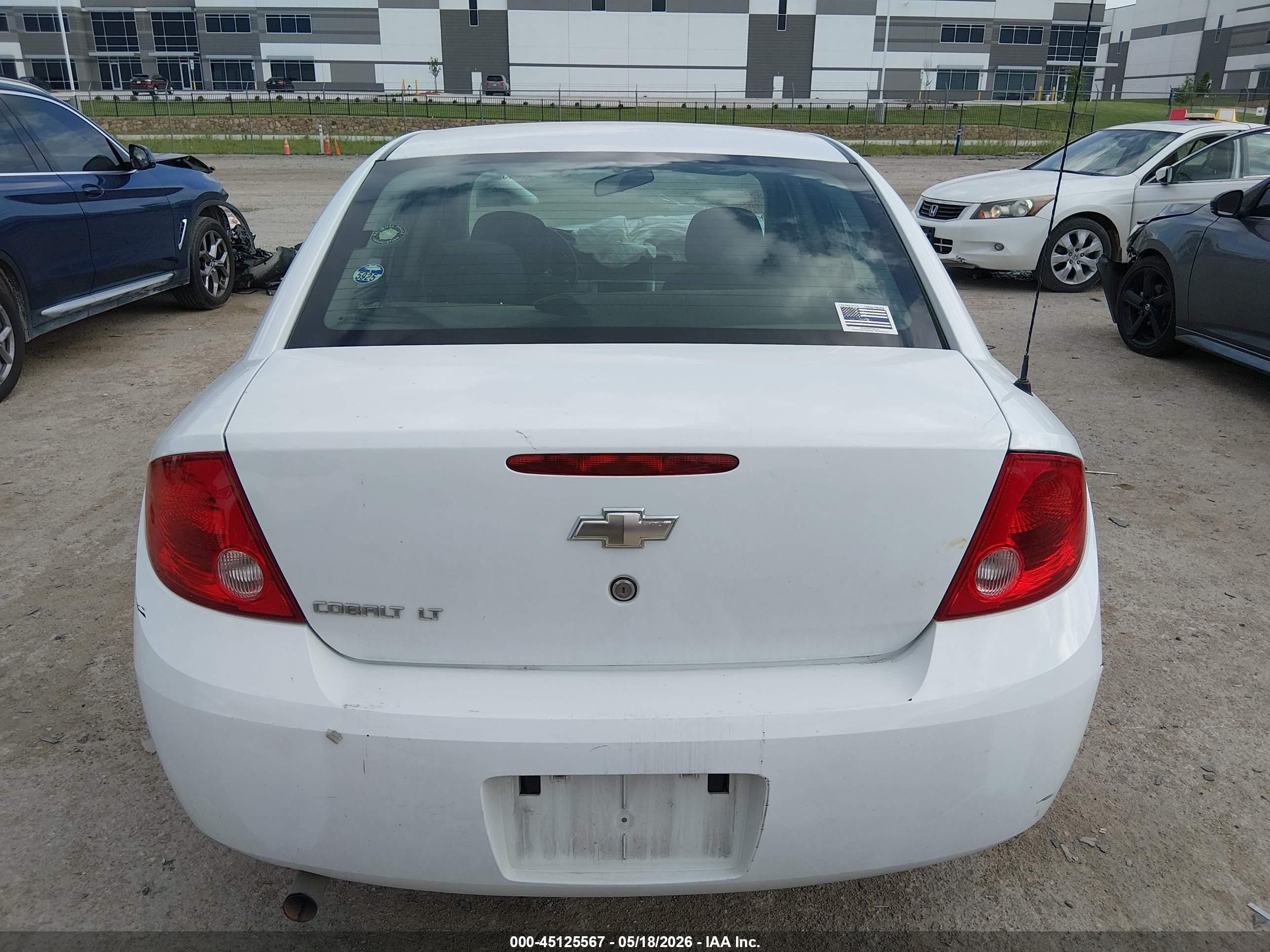 2009 Chevrolet Cobalt Lt White vin: 1G1AT58H197298414