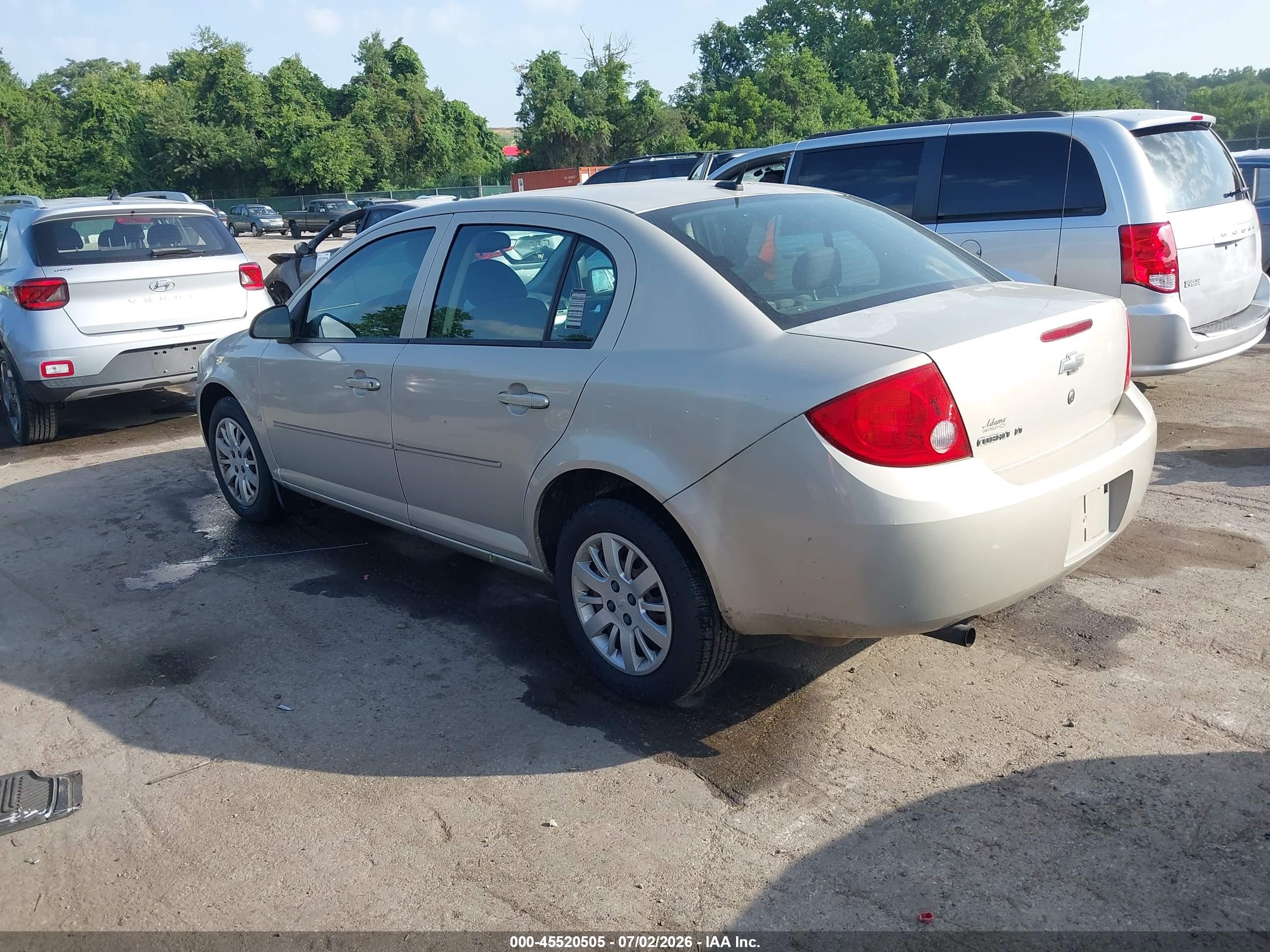 2009 Chevrolet Cobalt Lt Champagne vin: 1G1AT58H297146089