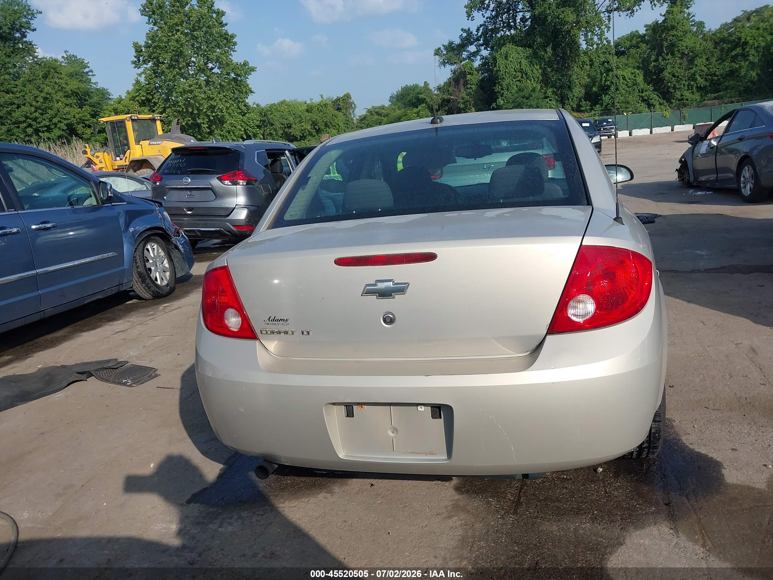 2009 Chevrolet Cobalt Lt Champagne vin: 1G1AT58H297146089
