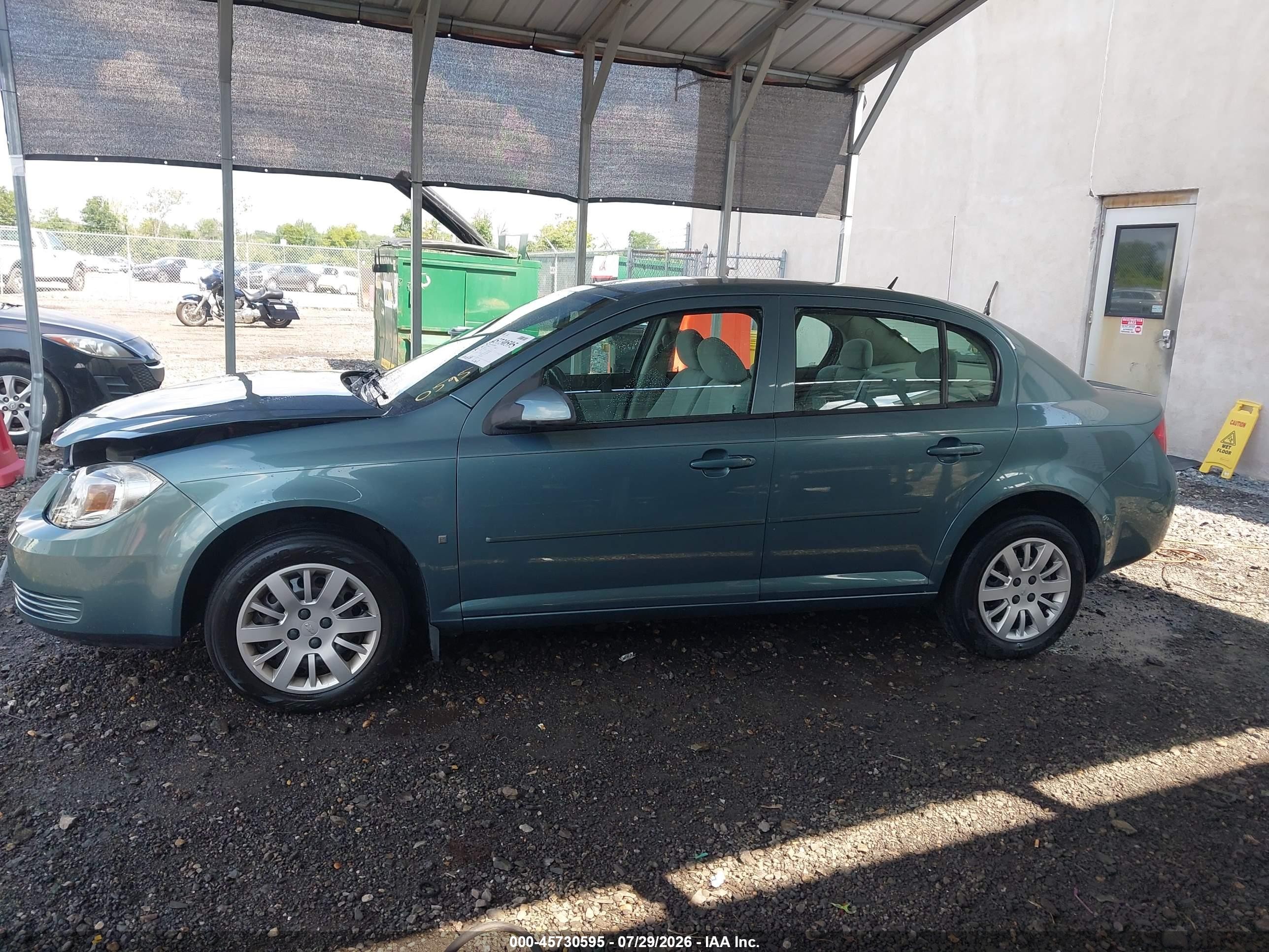 2009 Chevrolet Cobalt Lt Green vin: 1G1AT58H297234222