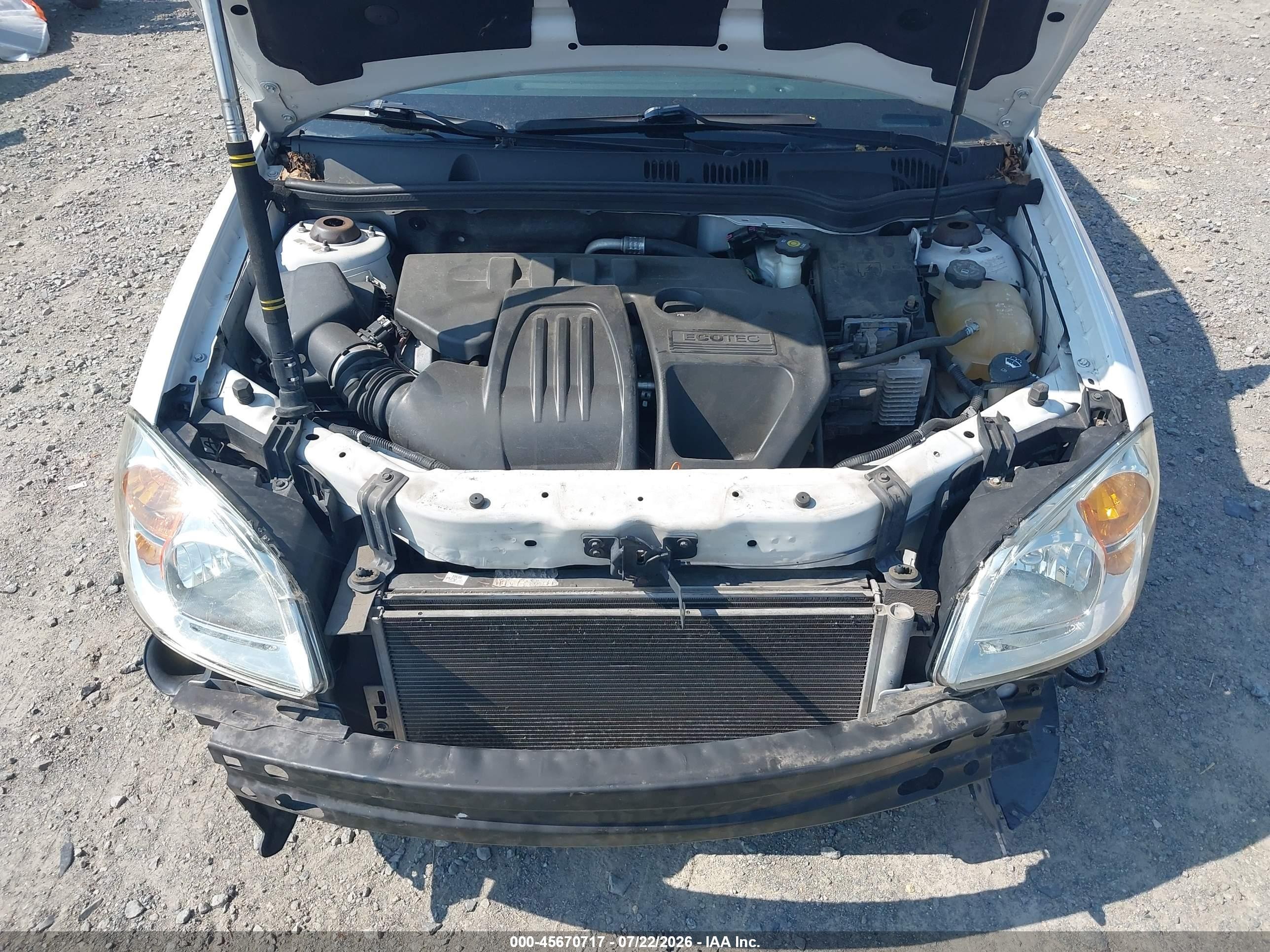 2009 Chevrolet Cobalt Lt White vin: 1G1AT58H297266782