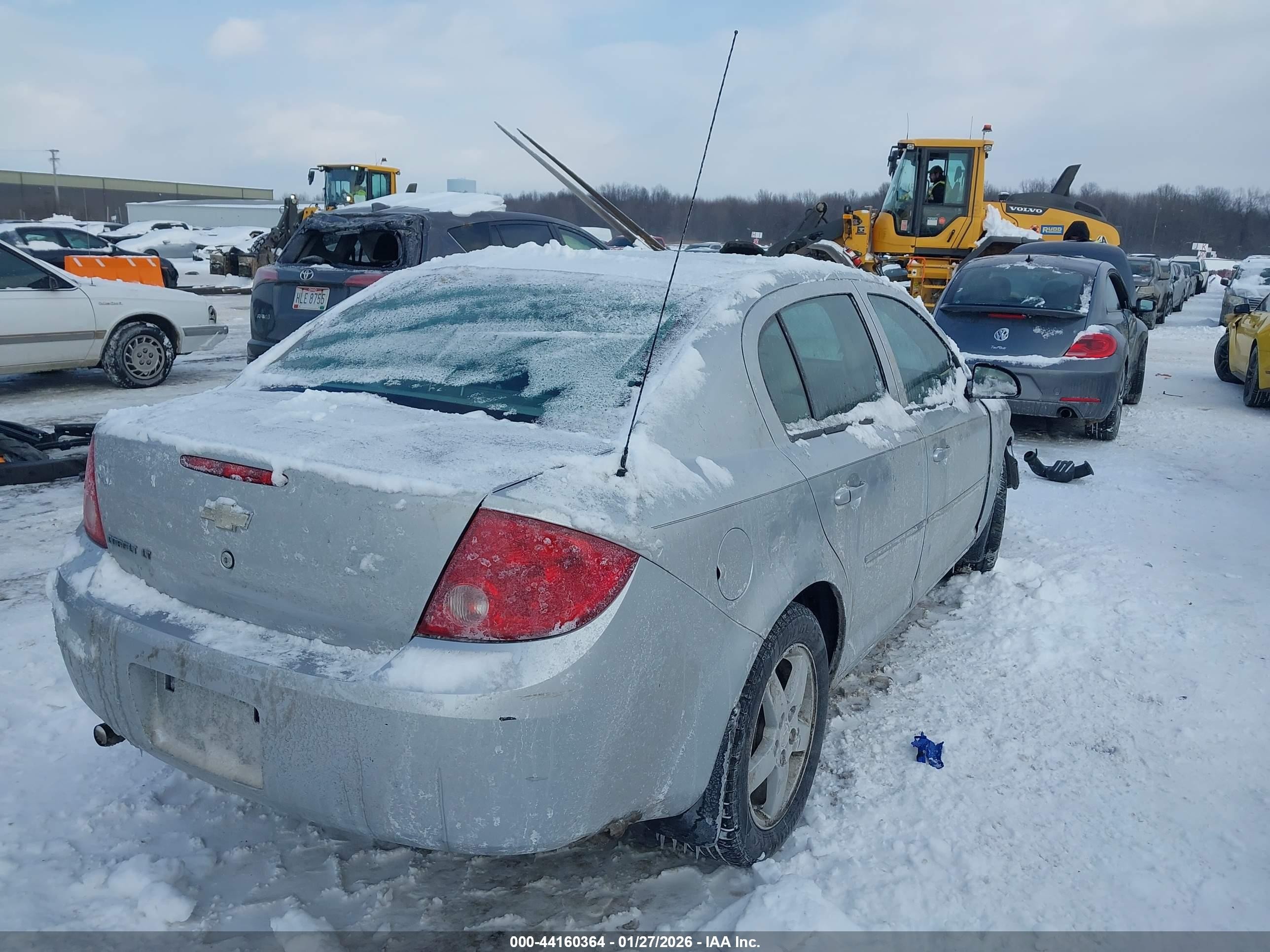2009 Chevrolet Cobalt Lt Серый vin: 1G1AT58H297293027