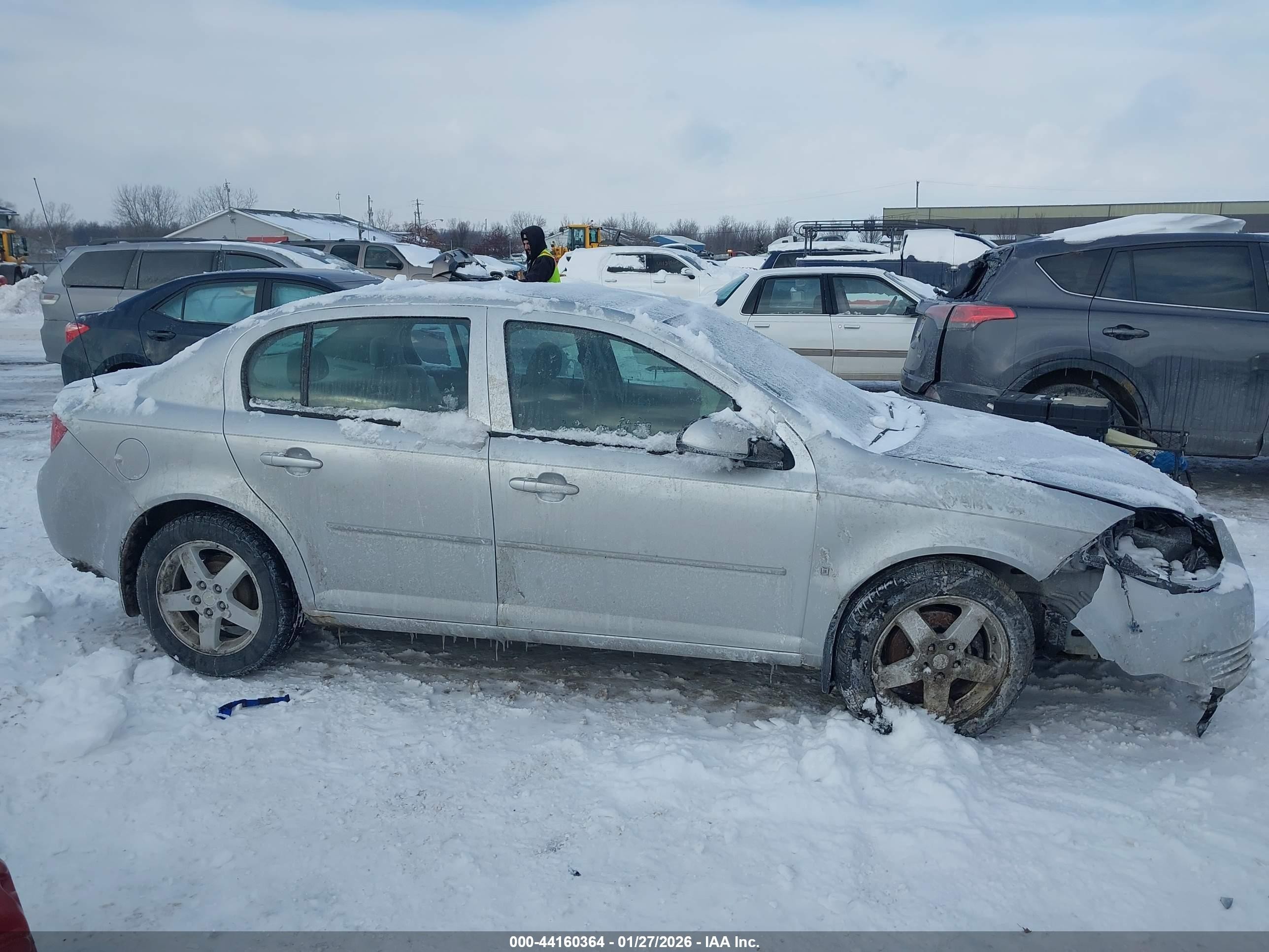 2009 Chevrolet Cobalt Lt Серый vin: 1G1AT58H297293027