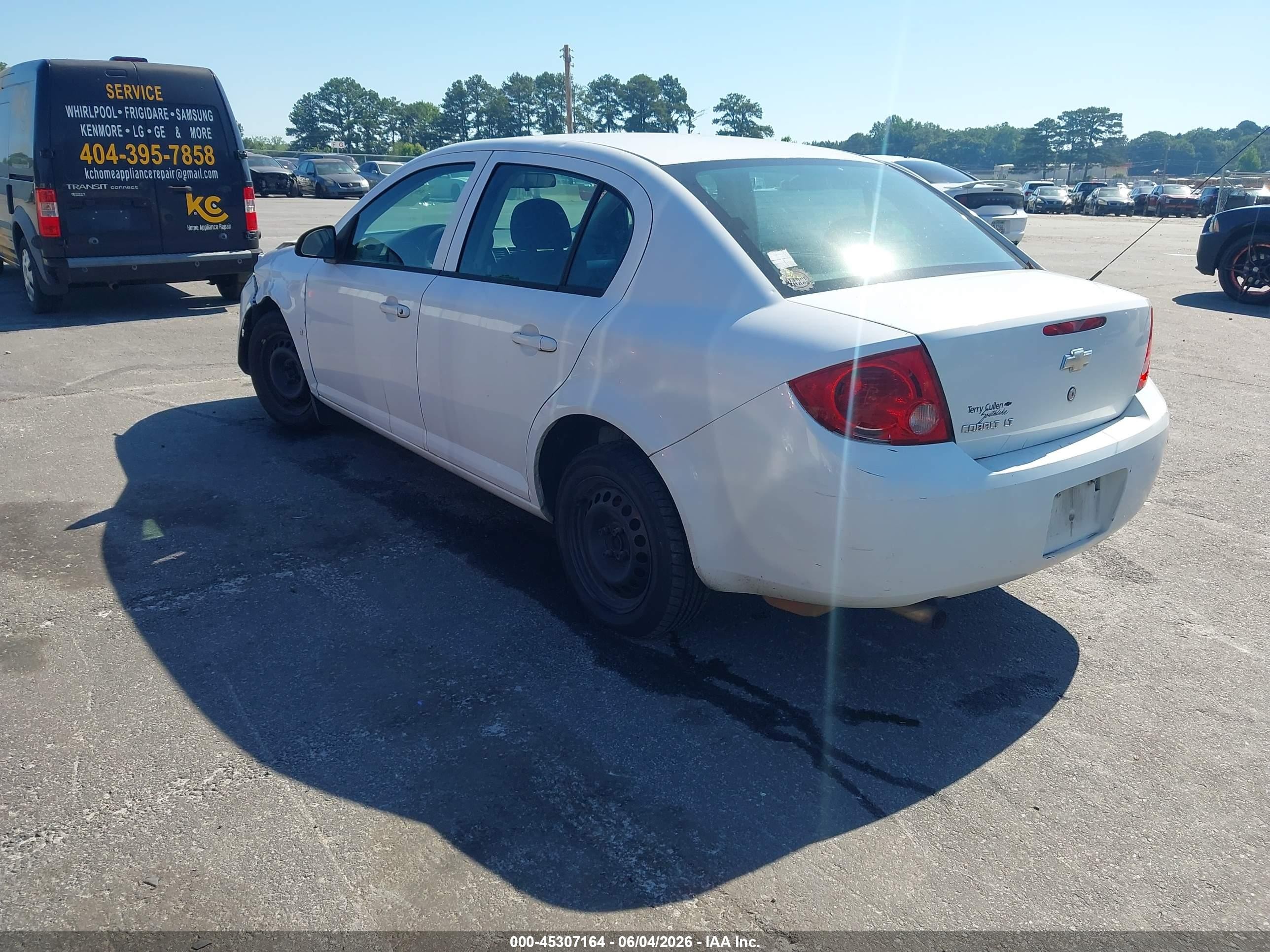 2009 Chevrolet Cobalt Lt White vin: 1G1AT58H397153813