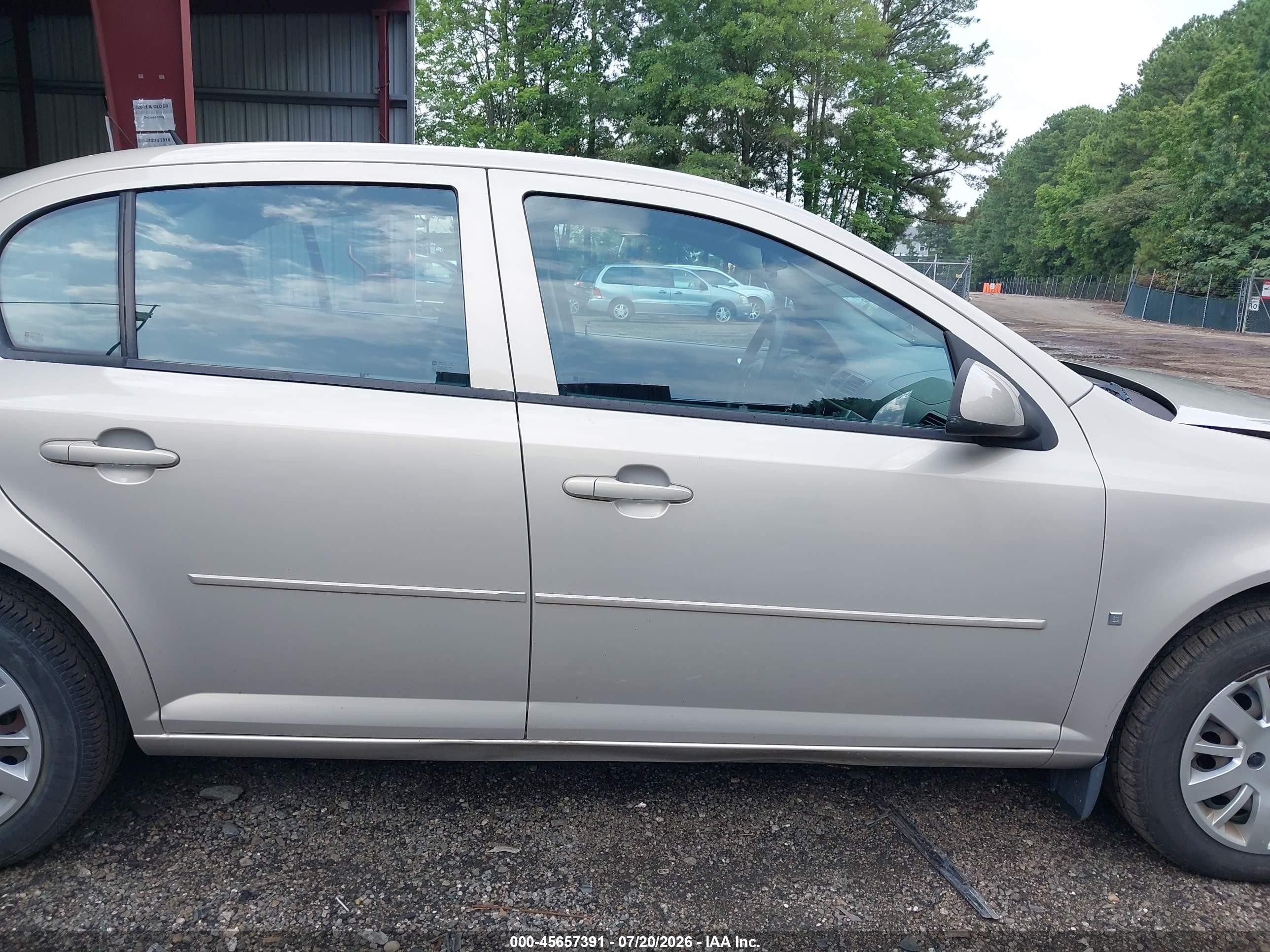 2009 Chevrolet Cobalt Lt Beige vin: 1G1AT58H497168160