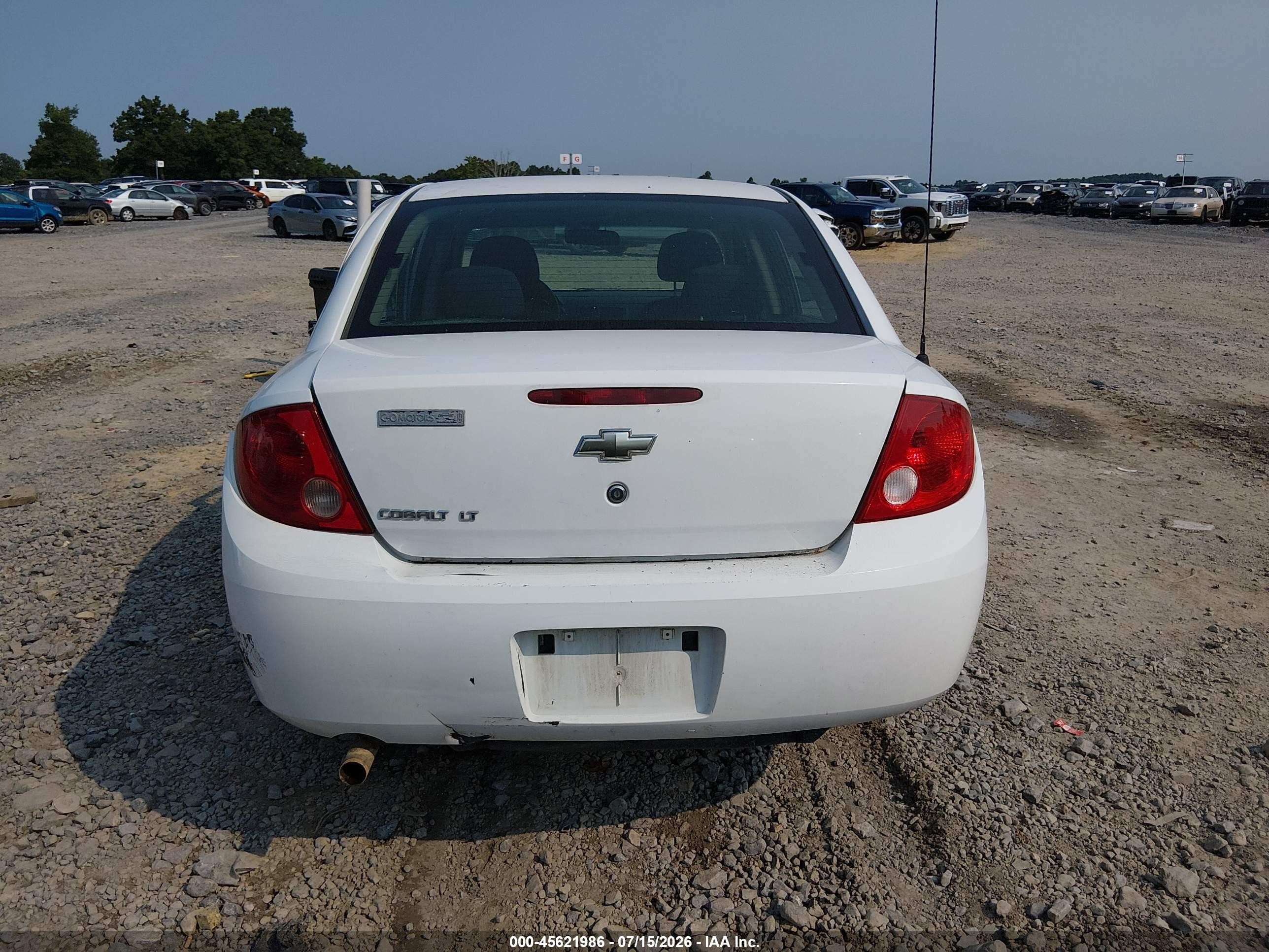 2009 Chevrolet Cobalt Lt White vin: 1G1AT58H597110901