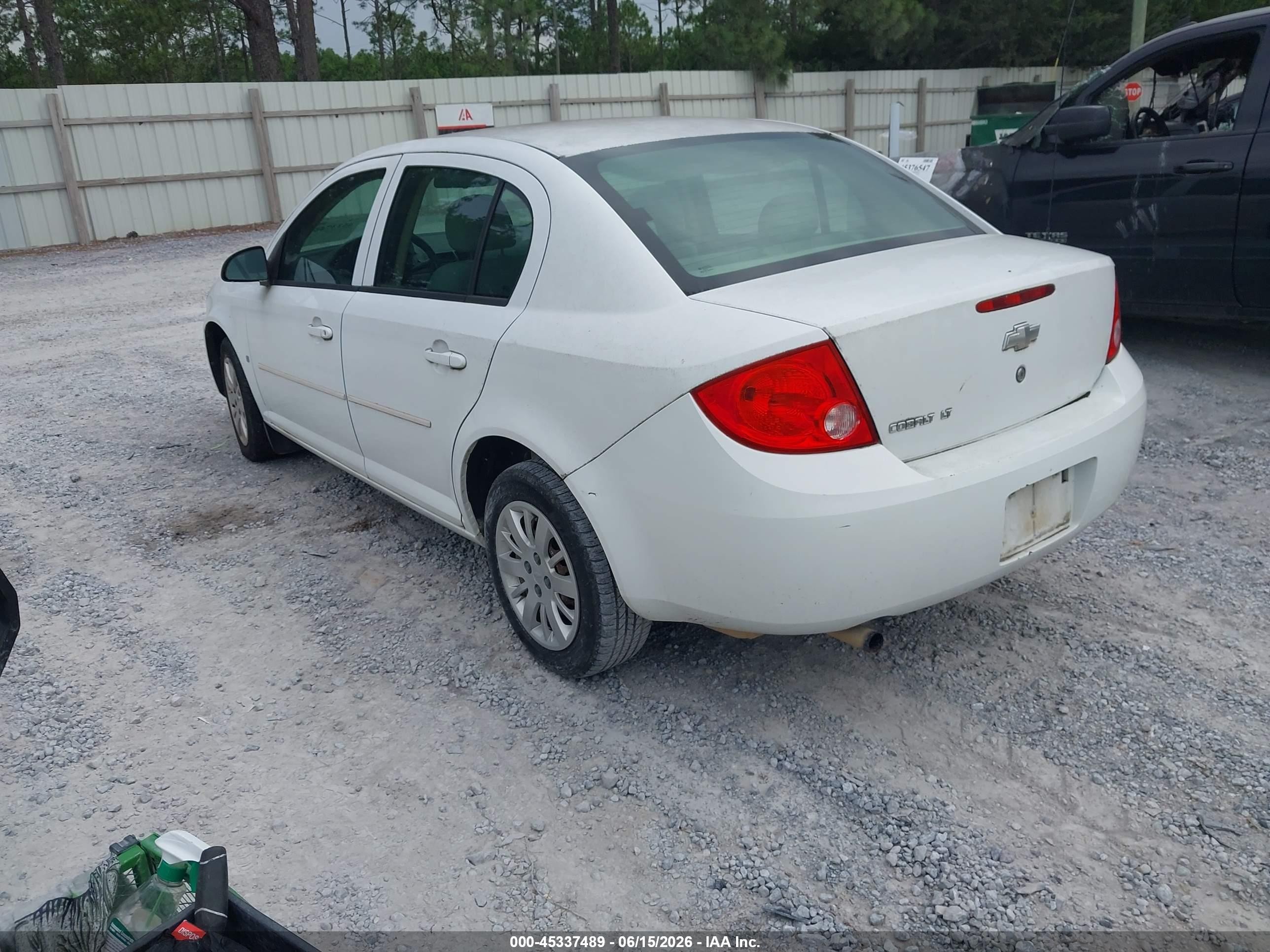 2009 Chevrolet Cobalt Lt White vin: 1G1AT58H597203871