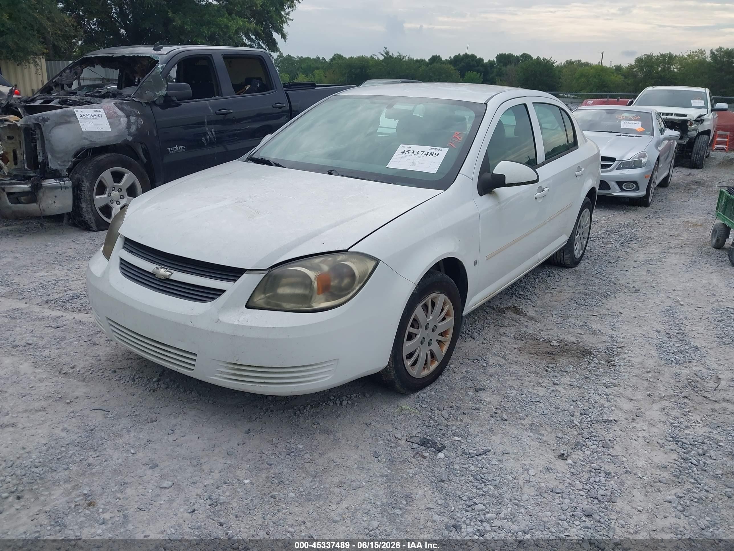 2009 Chevrolet Cobalt Lt White vin: 1G1AT58H597203871