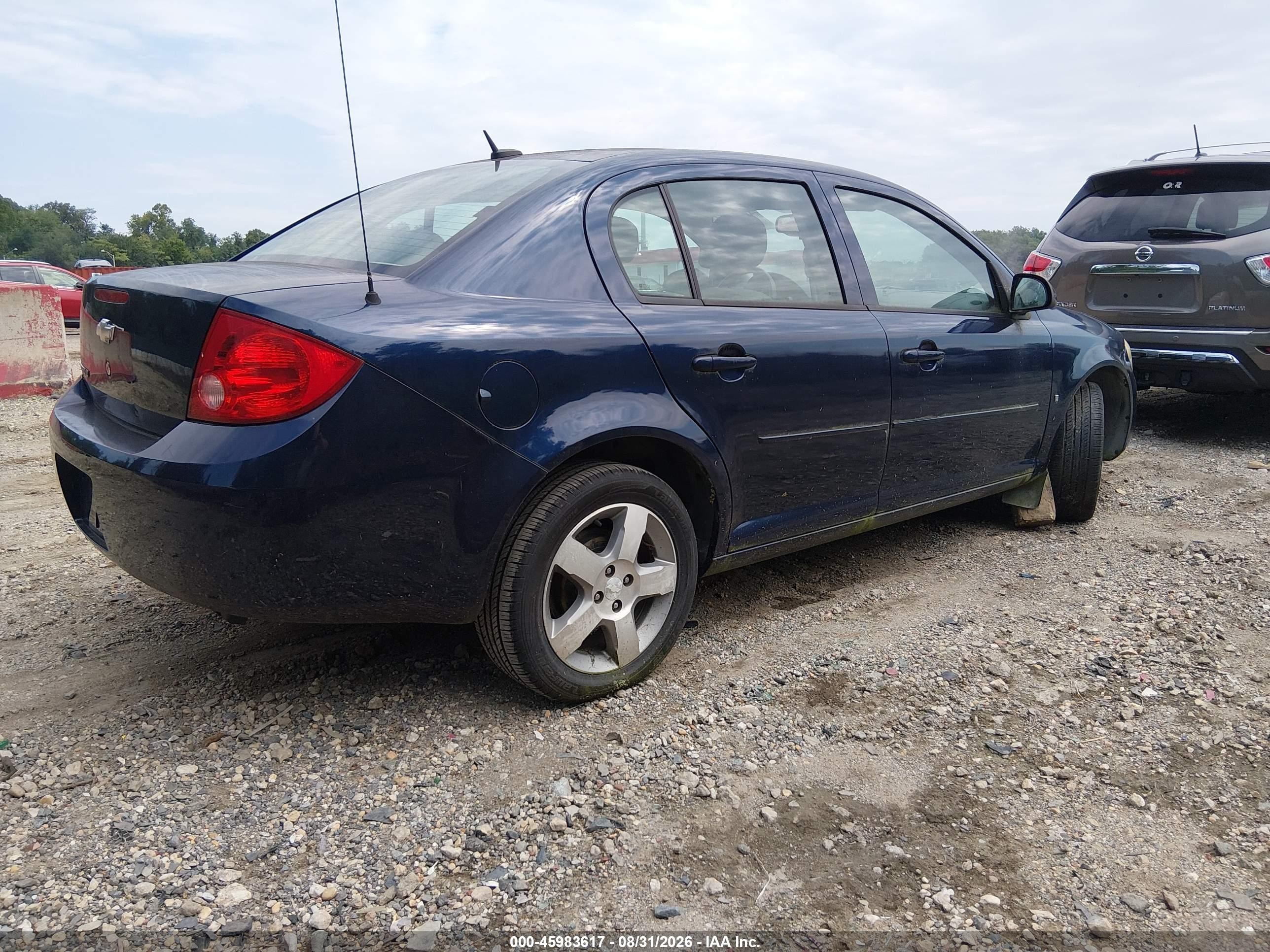 2009 Chevrolet Cobalt Lt Blue vin: 1G1AT58H597280823