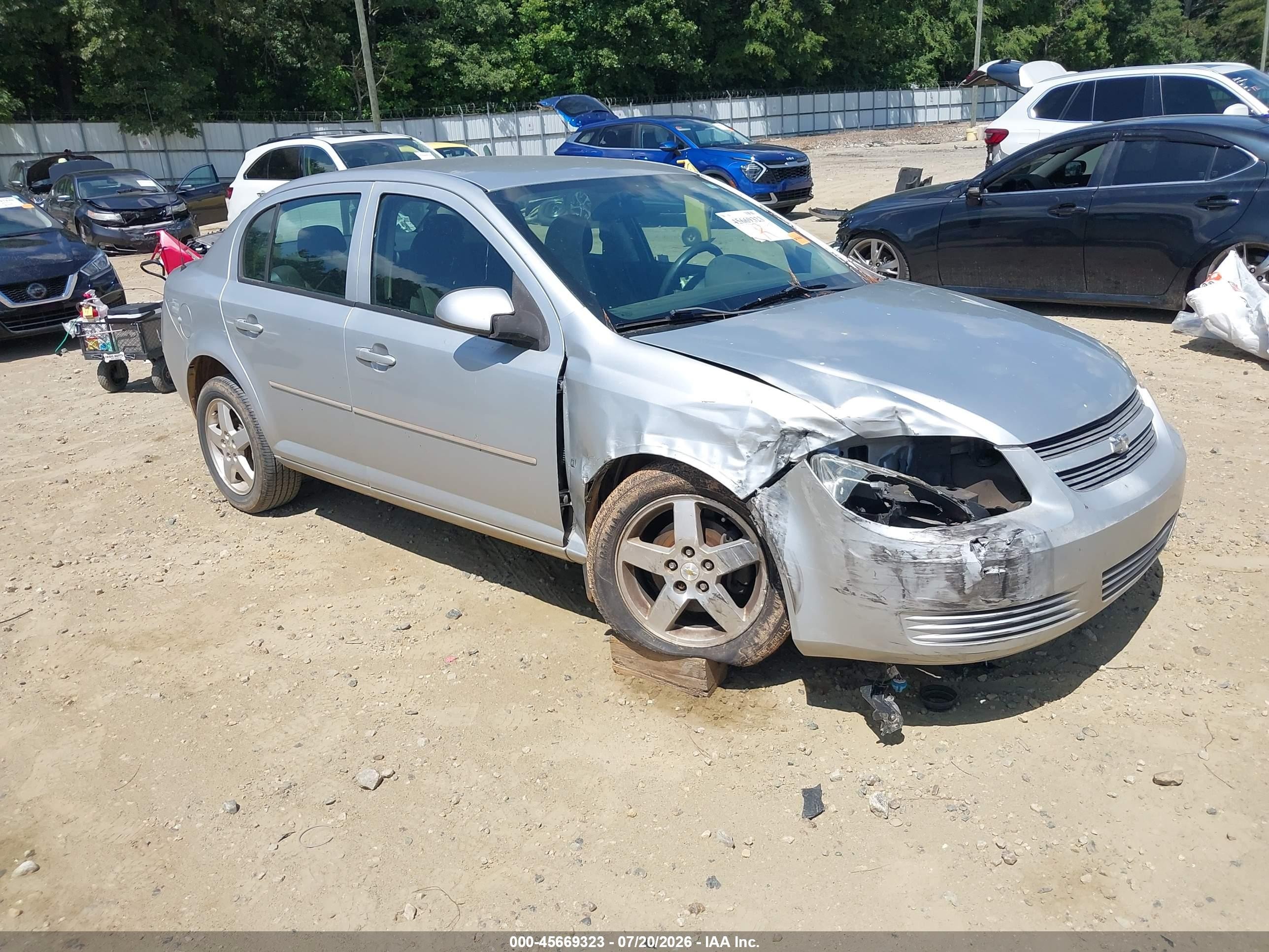 2009 Chevrolet Cobalt Lt Серебряный vin: 1G1AT58H697105061