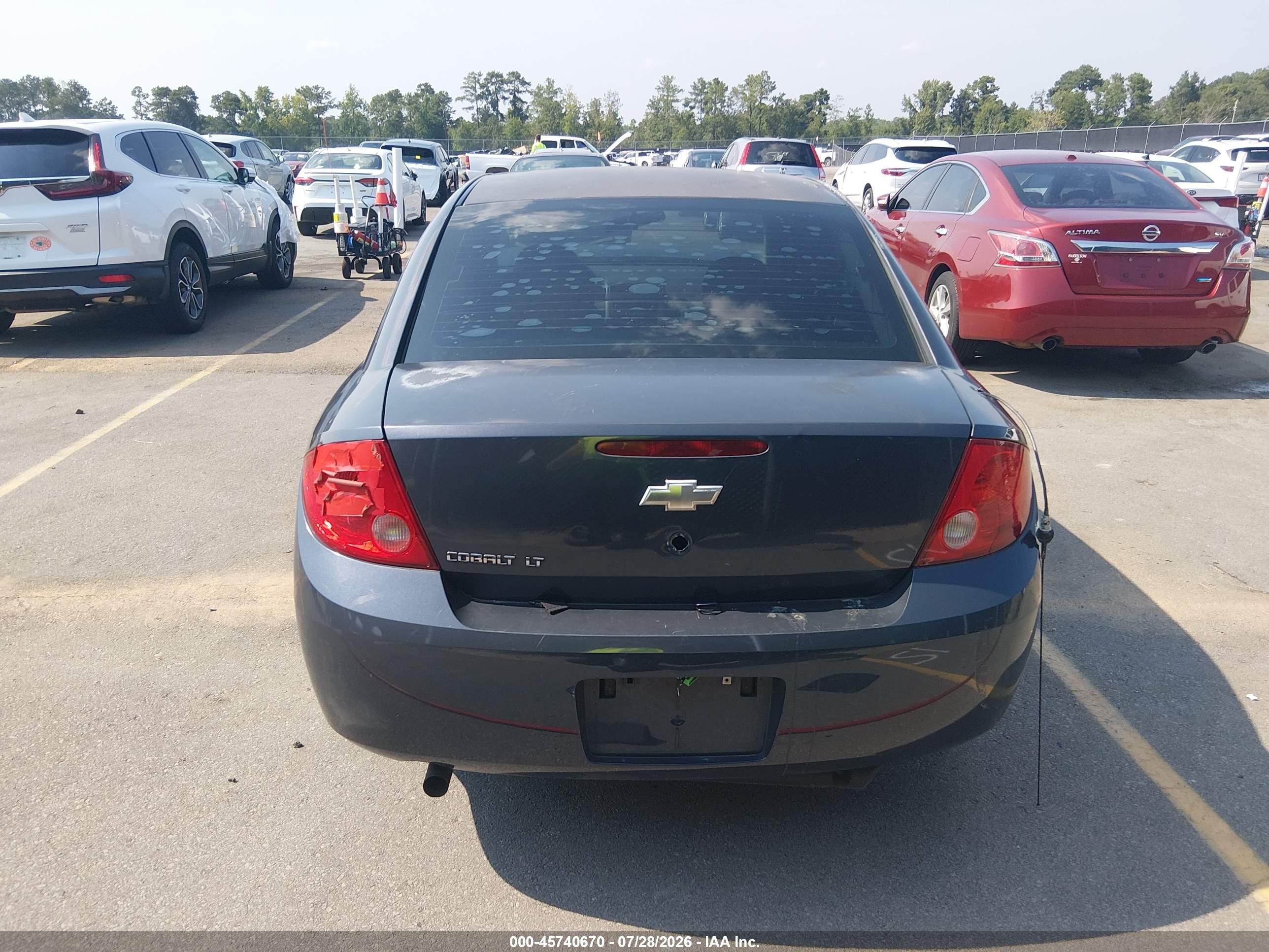 2009 Chevrolet Cobalt Lt Gray vin: 1G1AT58H697123236