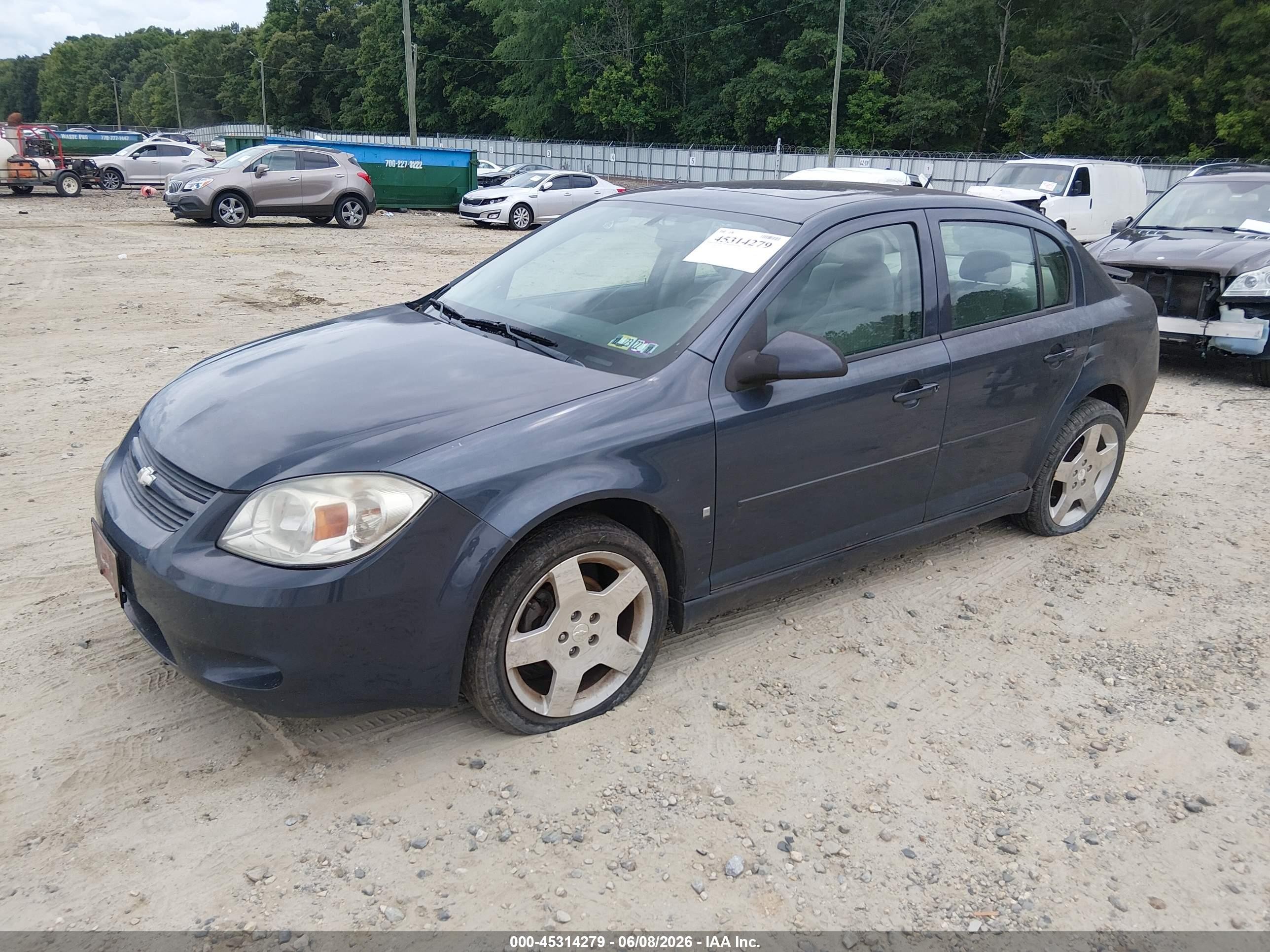 2009 Chevrolet Cobalt Lt Синий vin: 1G1AT58H697133670