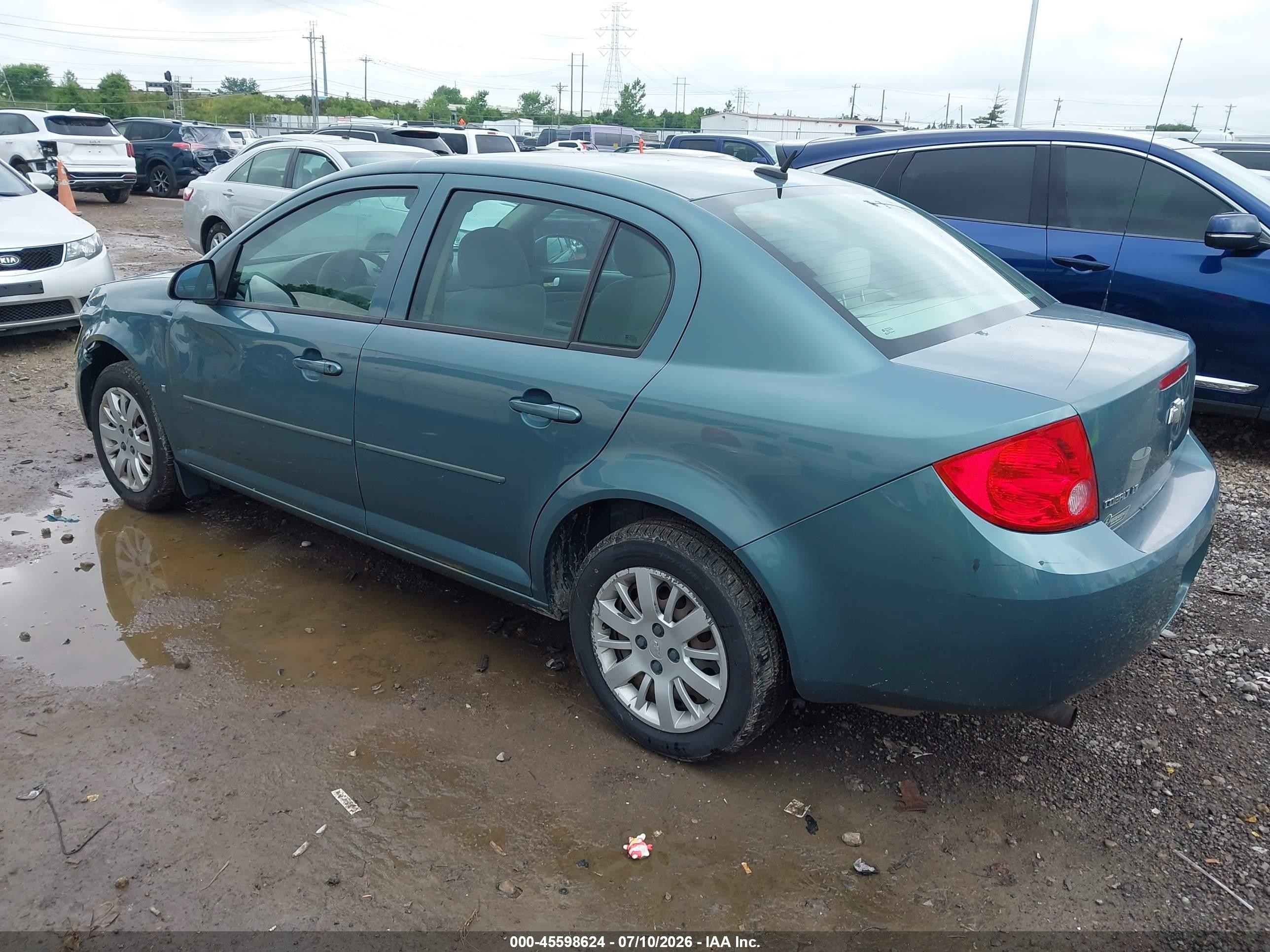 2009 Chevrolet Cobalt Lt Green vin: 1G1AT58H697182903