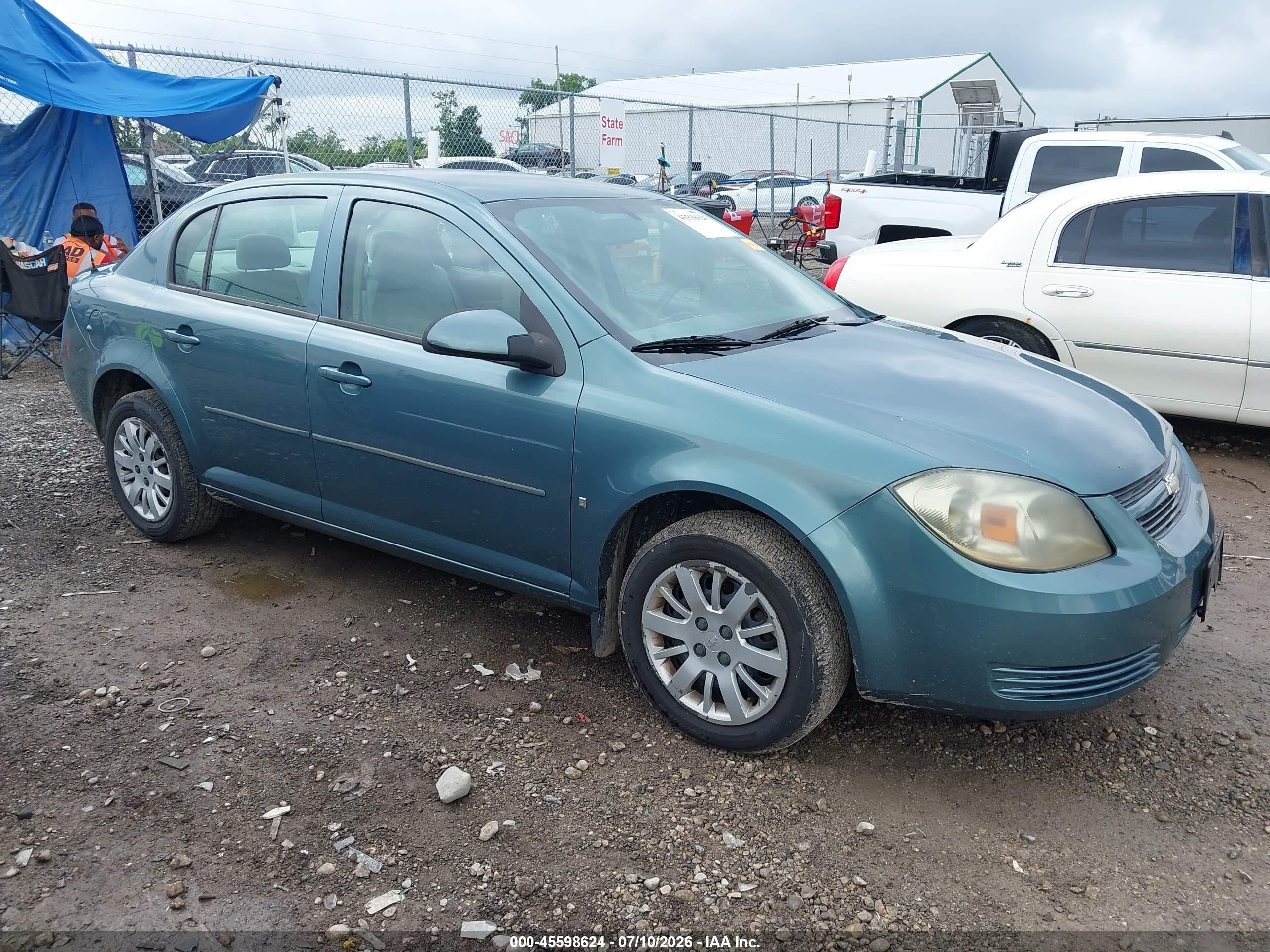 2009 Chevrolet Cobalt Lt Green vin: 1G1AT58H697182903
