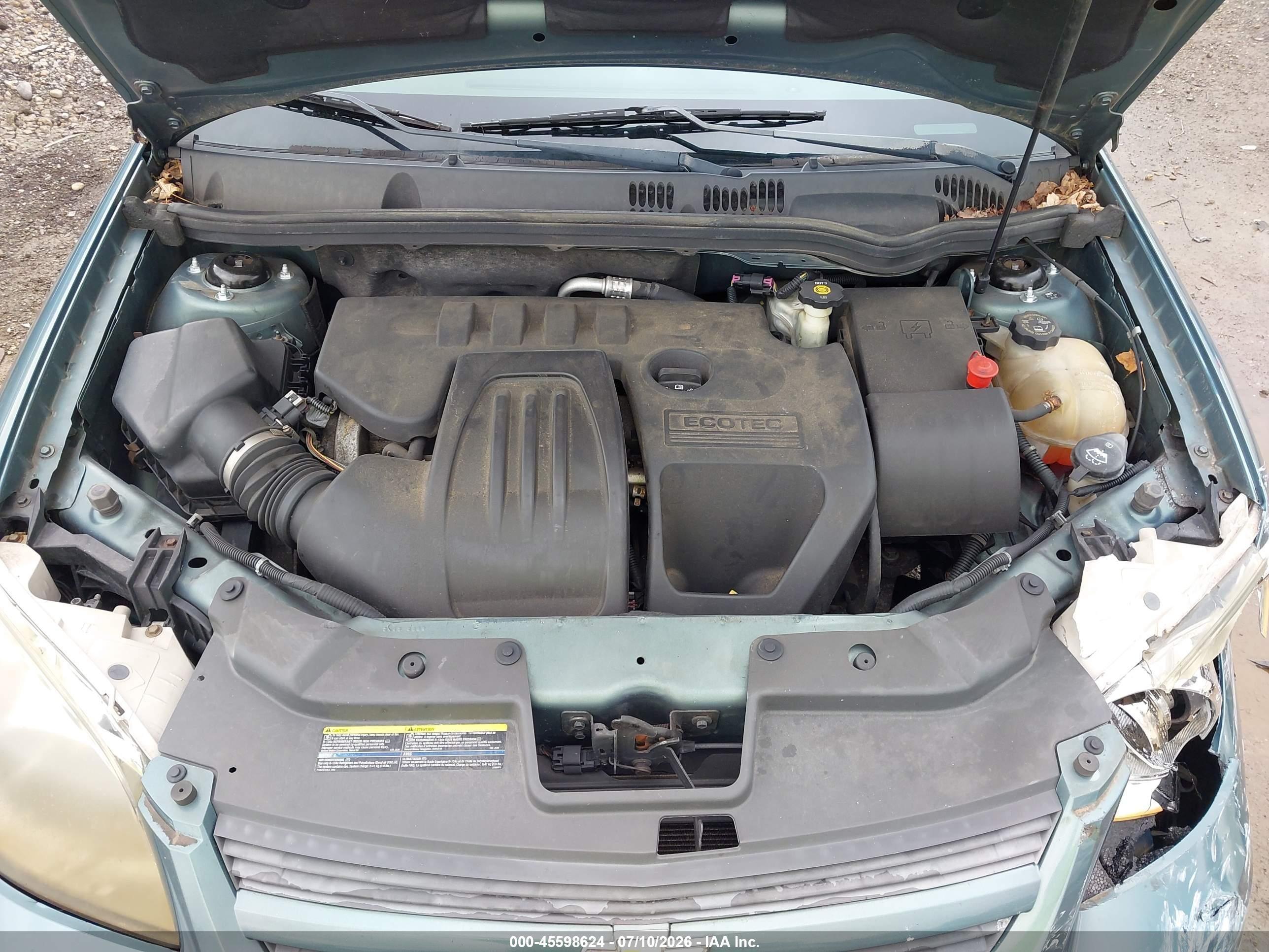 2009 Chevrolet Cobalt Lt Green vin: 1G1AT58H697182903