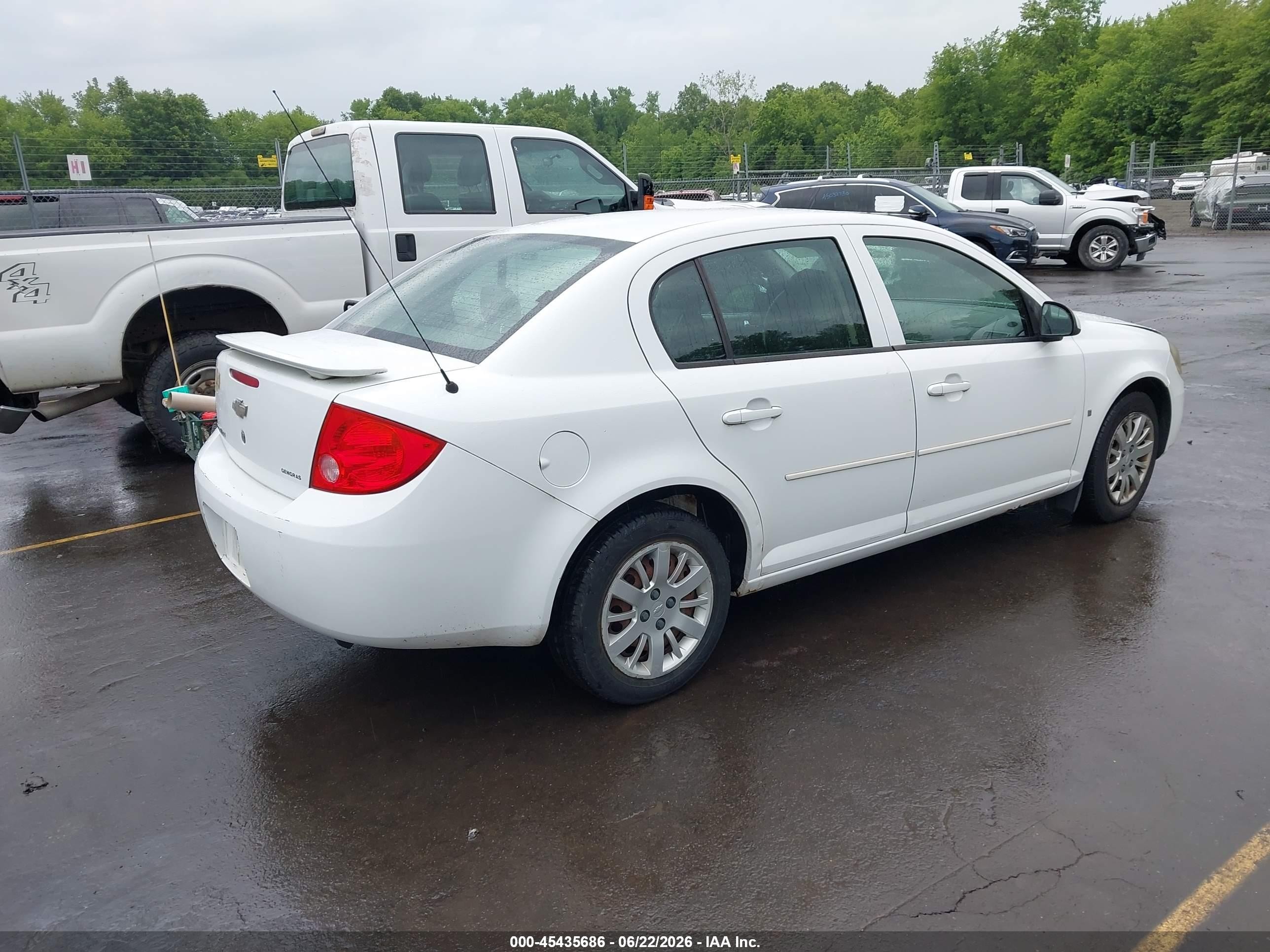 2009 Chevrolet Cobalt Lt White vin: 1G1AT58H697262332