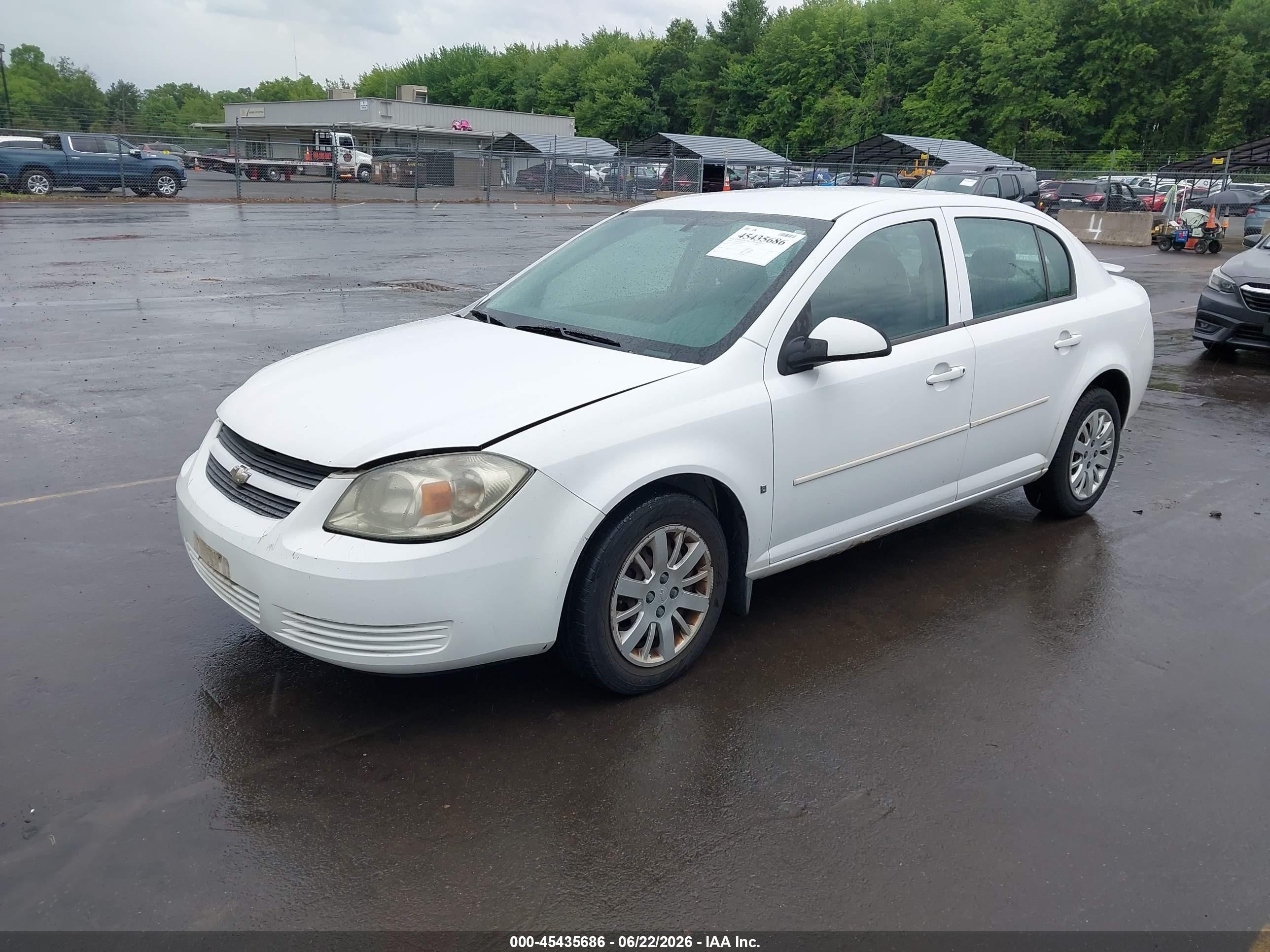2009 Chevrolet Cobalt Lt White vin: 1G1AT58H697262332